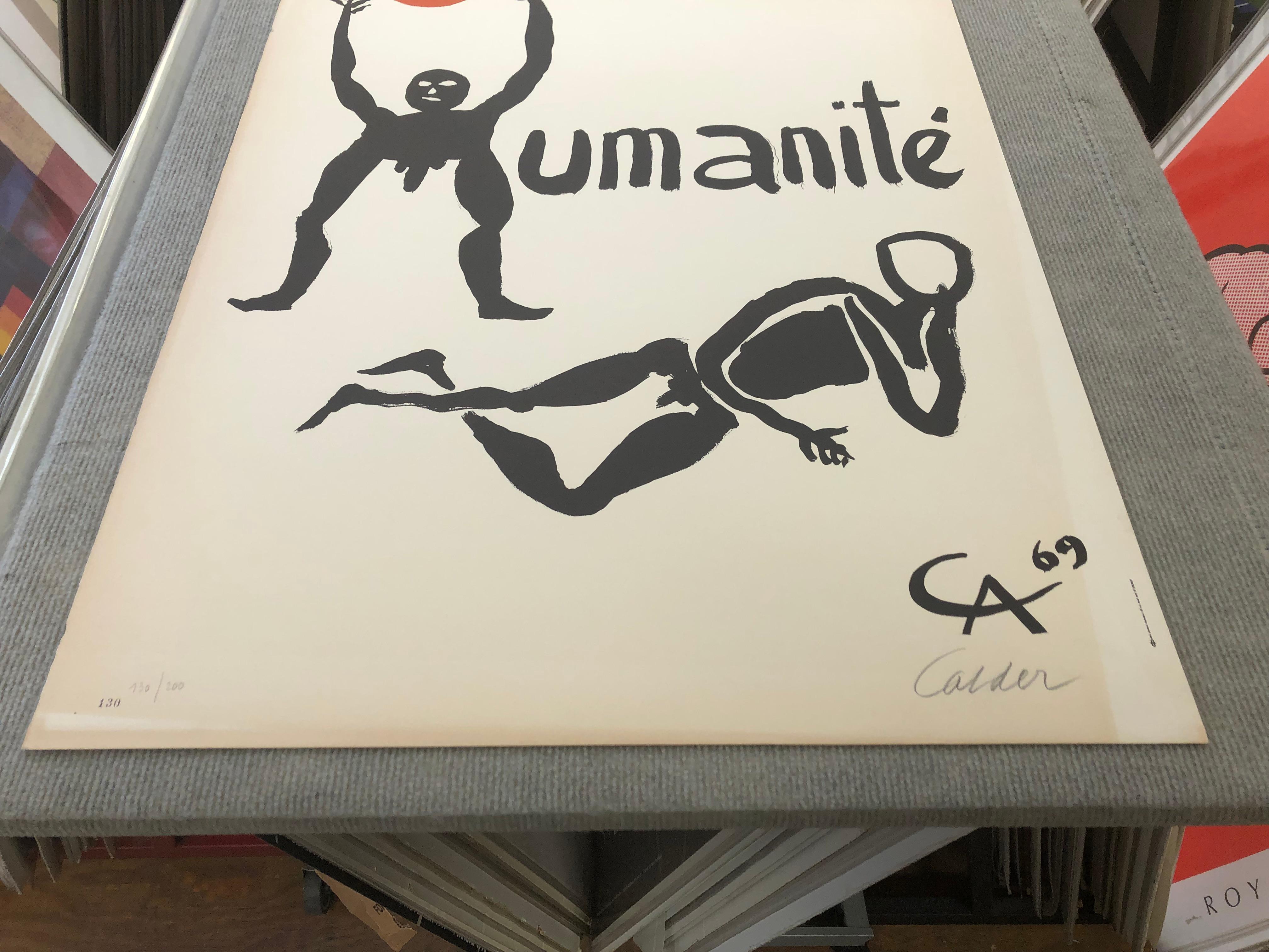 Alexander Calder - Fete de L'Humanite - handsigniert  im Angebot 11