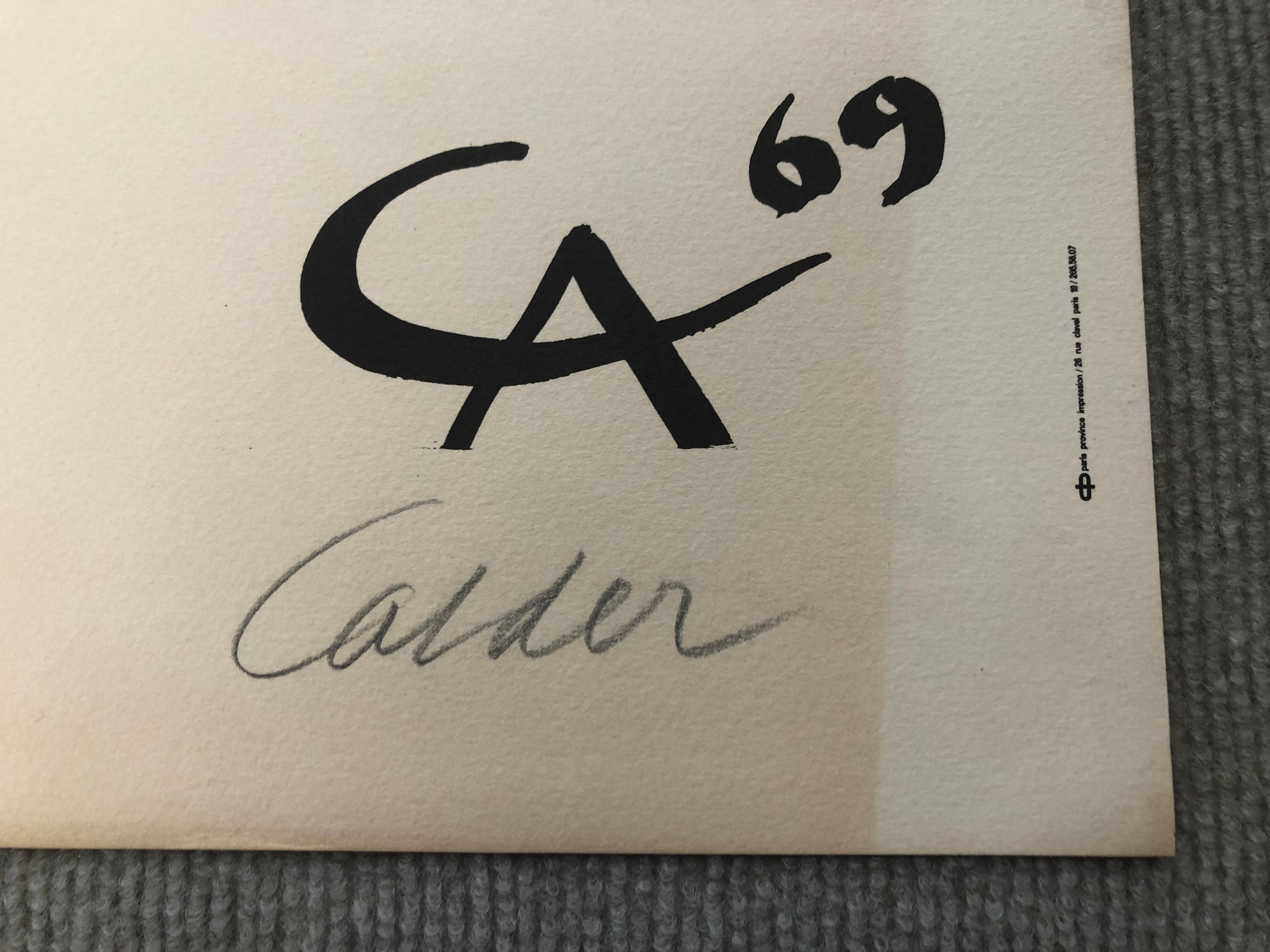 Alexander Calder - Fete de L’Humanite - HAND SIGNED  For Sale 13