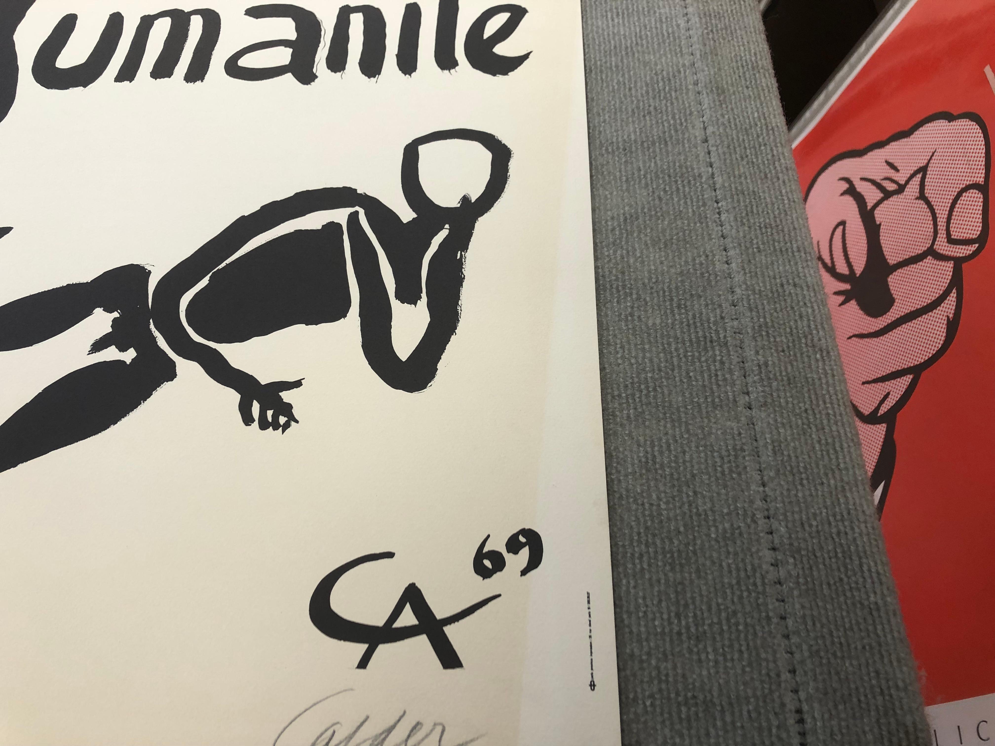 Alexander Calder - Fete de L'Humanite - handsigniert  im Angebot 14