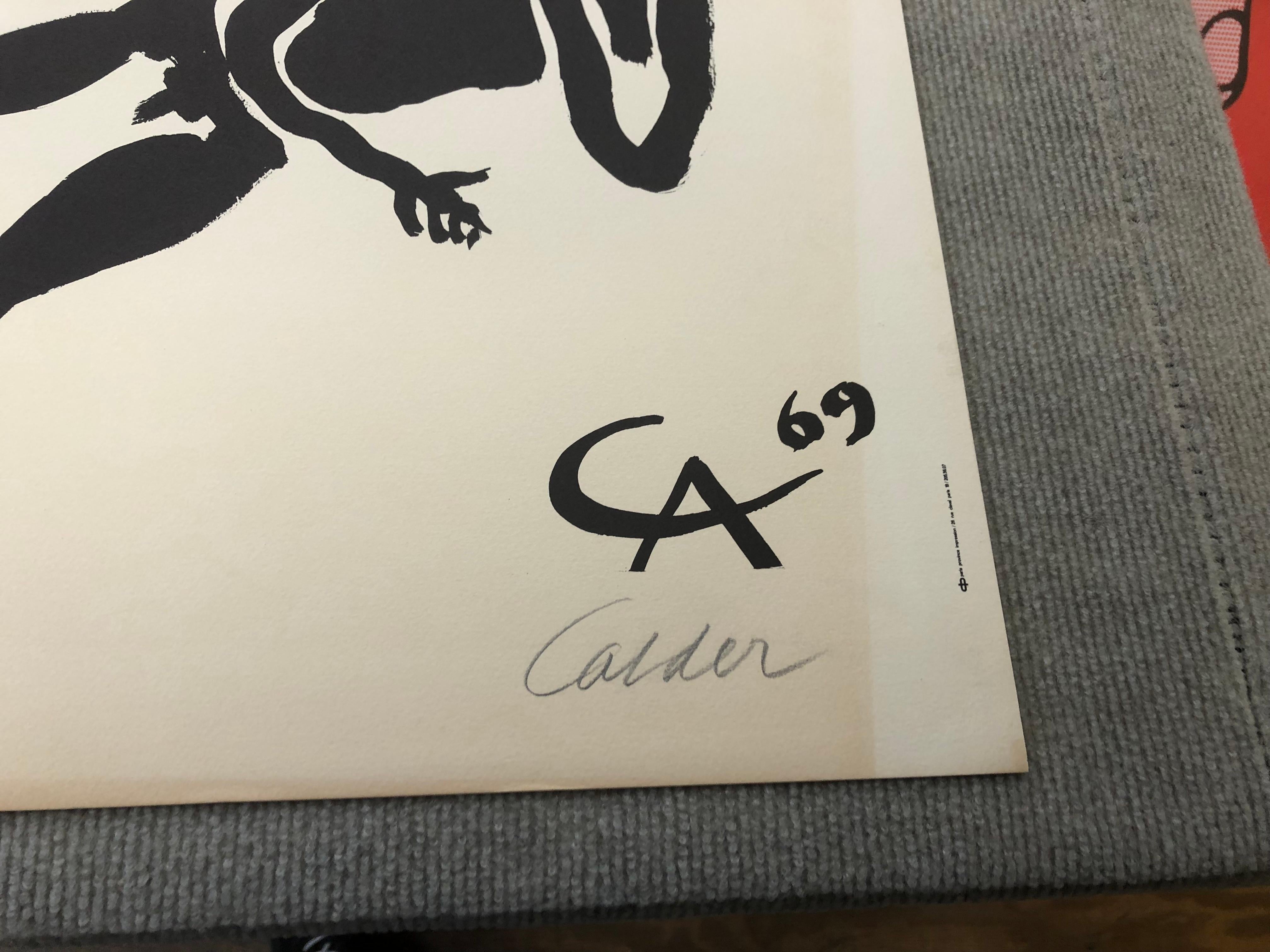 Alexander Calder - Fete de L'Humanite - handsigniert  im Angebot 19
