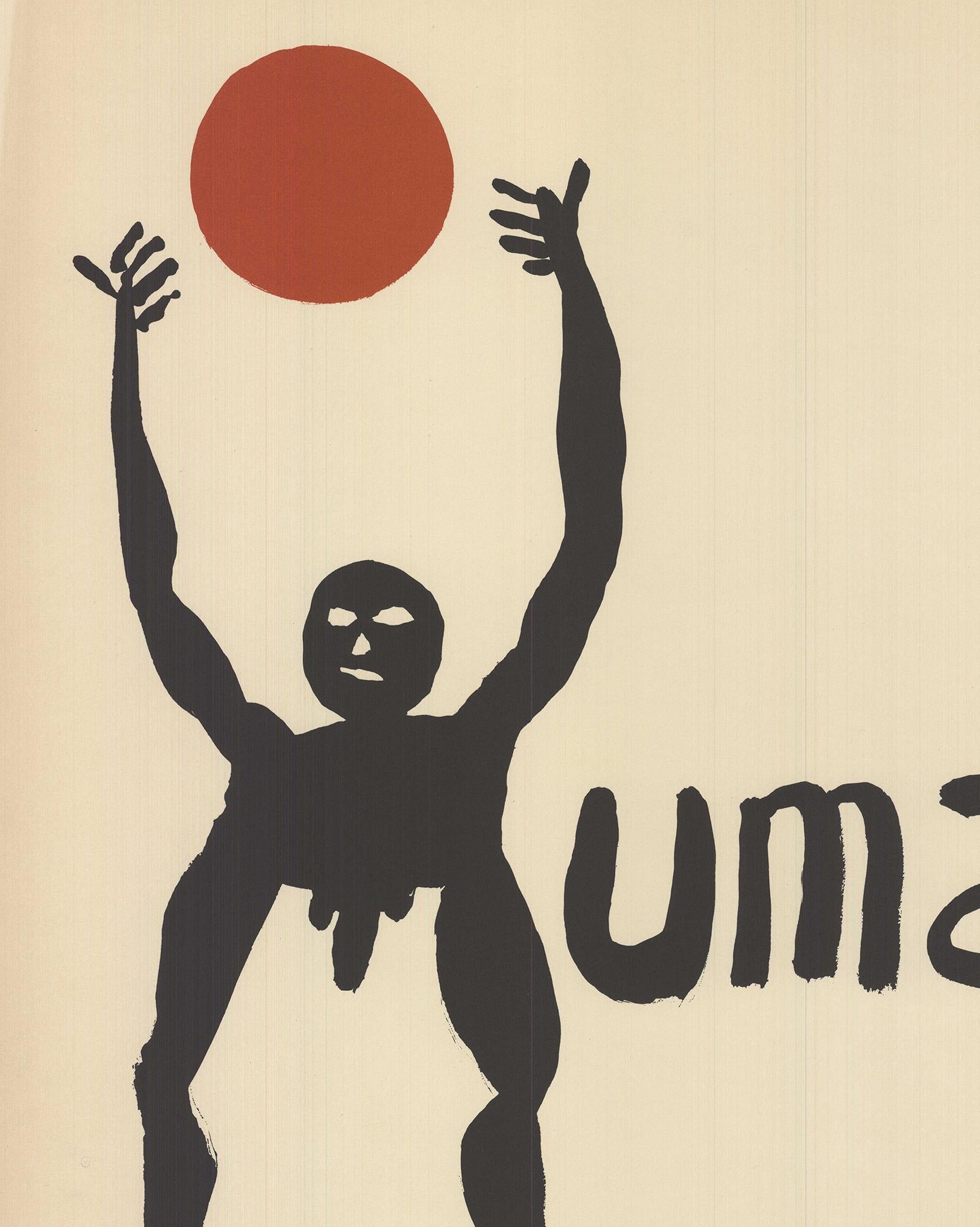 Alexander Calder - Fete de L'Humanite - handsigniert  im Angebot 3