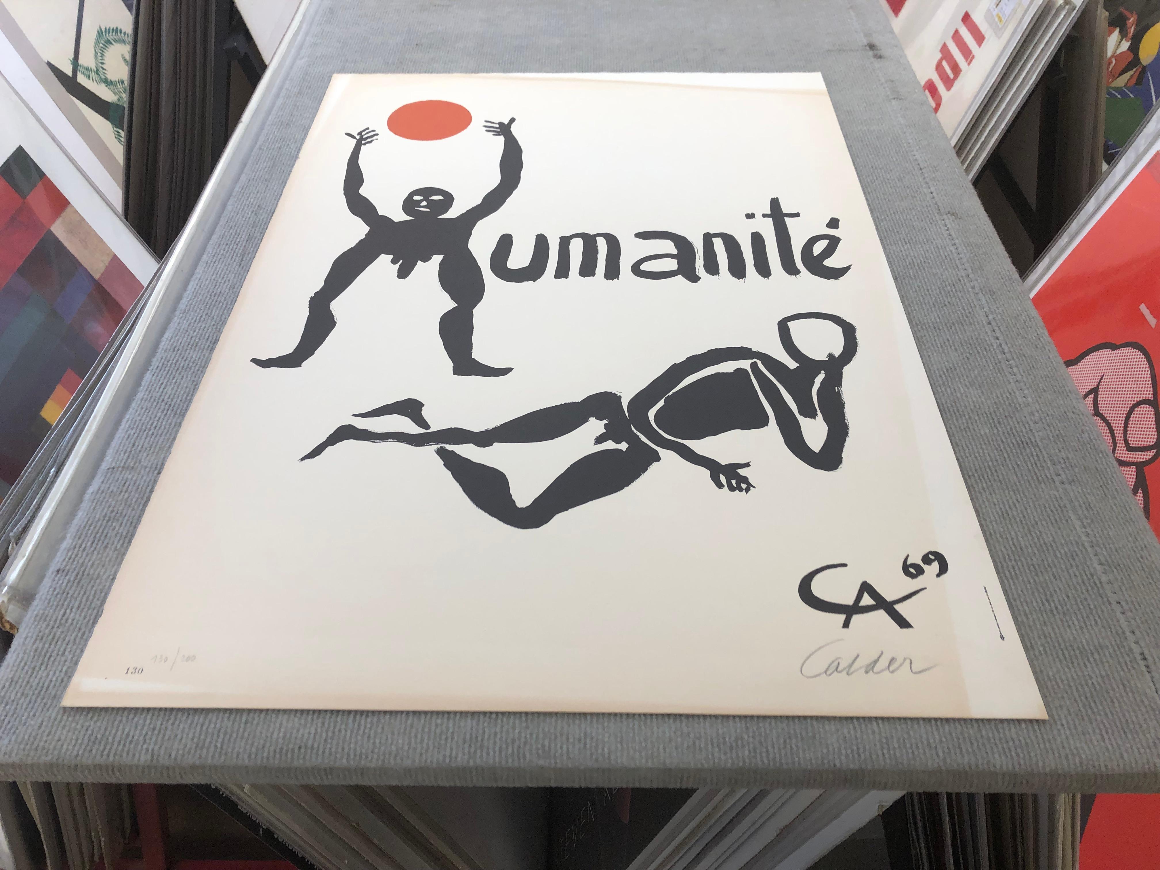 Alexander Calder - Fete de L'Humanite - handsigniert  im Angebot 5