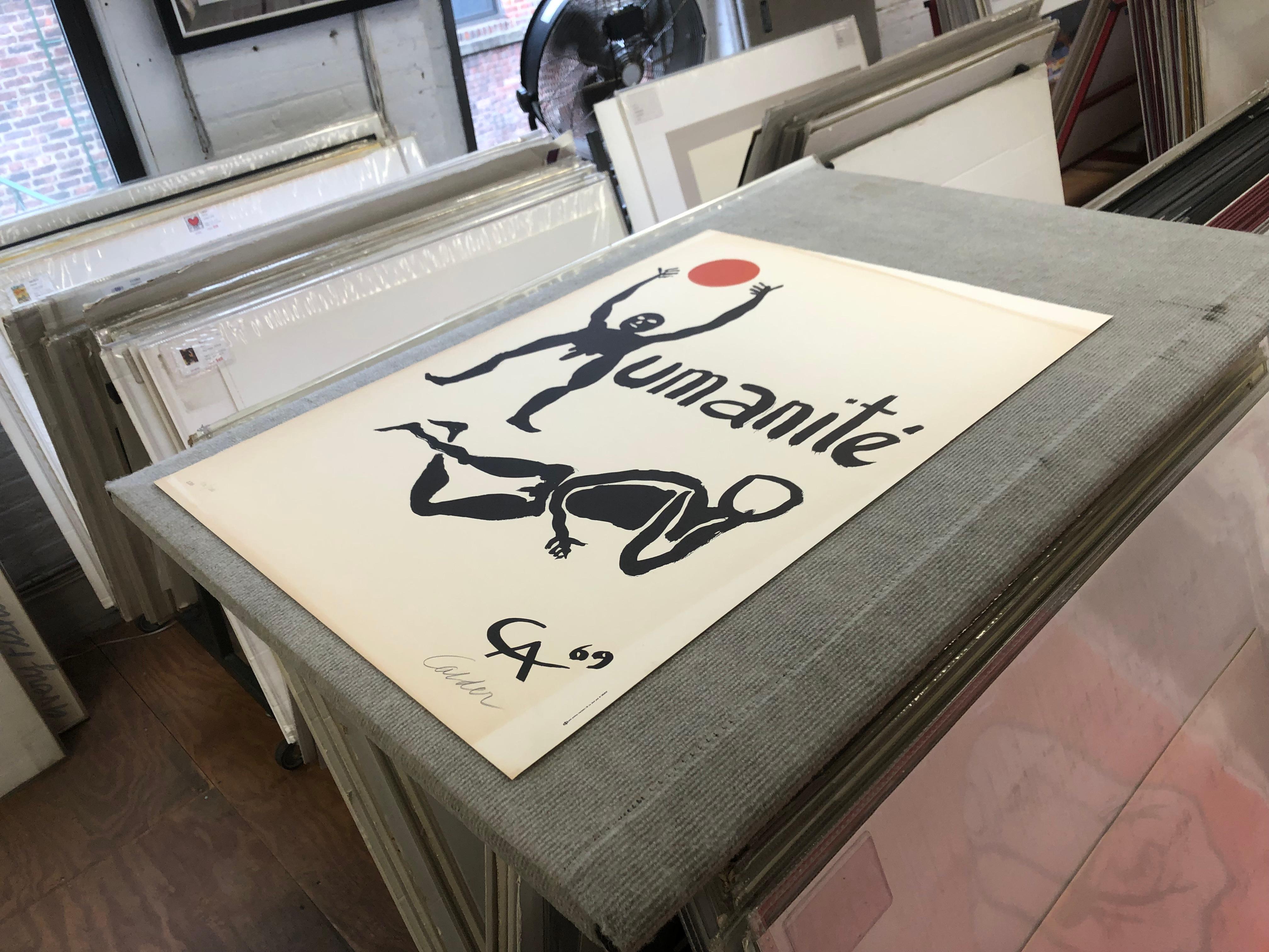 Alexander Calder - Fete de L'Humanite - handsigniert  im Angebot 7