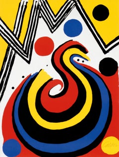 Alexander Calder - Girandola - Hand-Signed Lithography, 1972