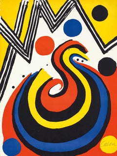 Vintage Alexander Calder 'La Vague (The Wave)' Limited Edition, Signed Print