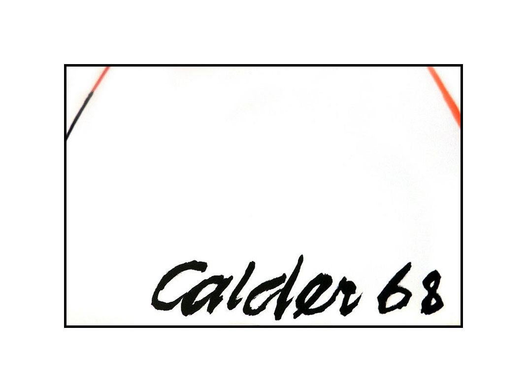 Alexander Calder Large Color Lithograph Balloons Framed Modern Artwork Signed 2