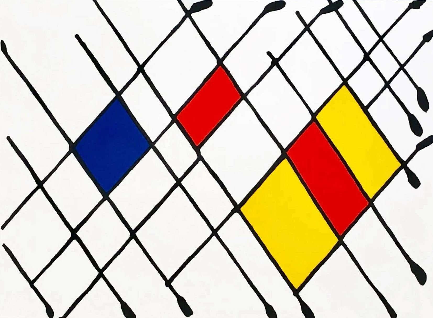 Lithographie d'Alexander Calder des années 1960 (Calder derriere le miroir)  en vente 2