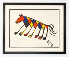 Lithographie d'Alexander Calder, 1974, Beastie, de Flying Colors