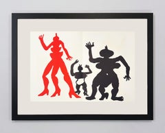 Alexander Calder Lithograph, Abstract, 1975, Plate 6, Derriere le Miroir #212