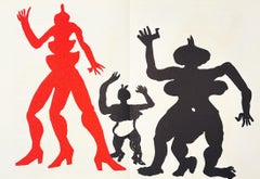 Alexander Calder Lithograph, Abstract, 1975, Plate 6, Derriere le Miroir #212