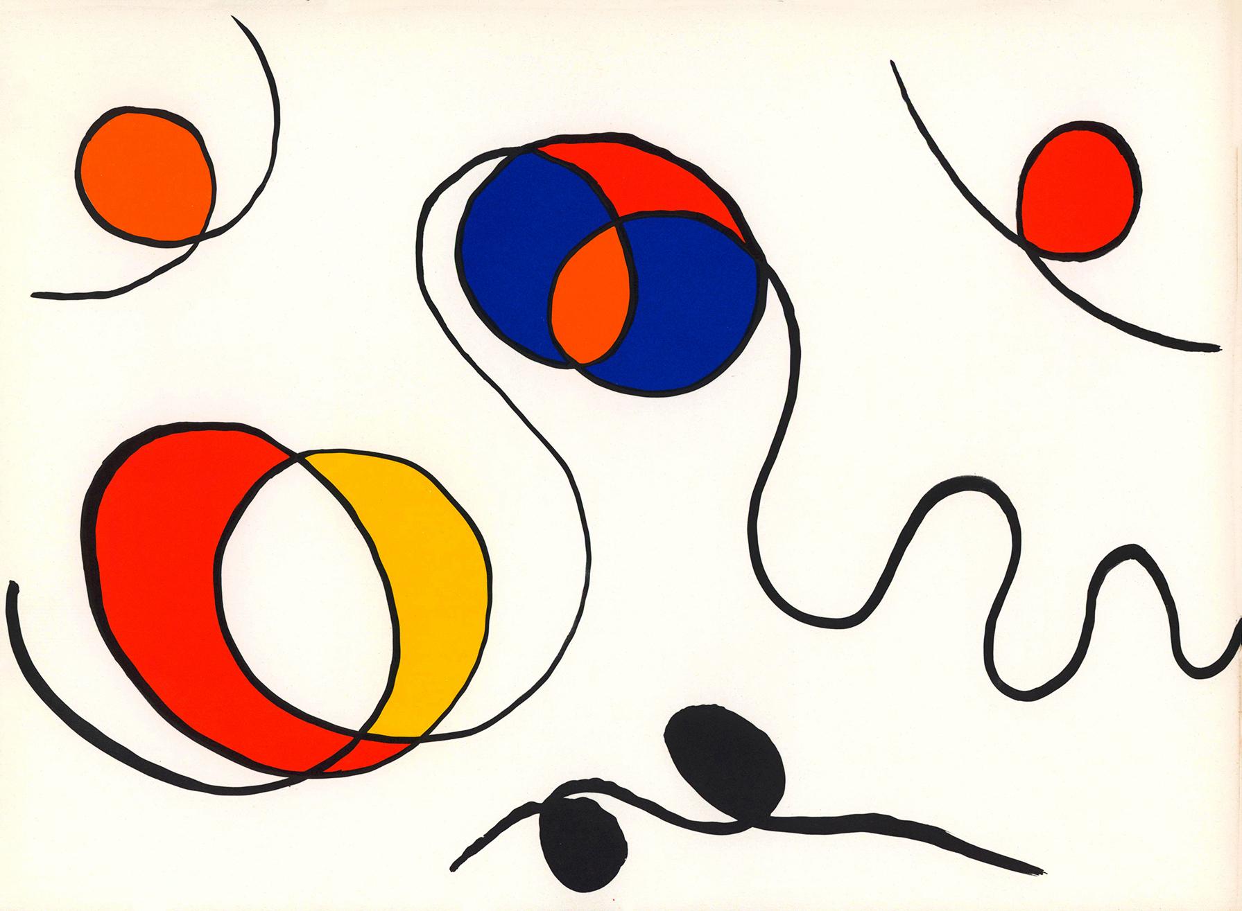 Alexander Calder lithograph derrière le miroir (1960s Calder prints)  For Sale 1