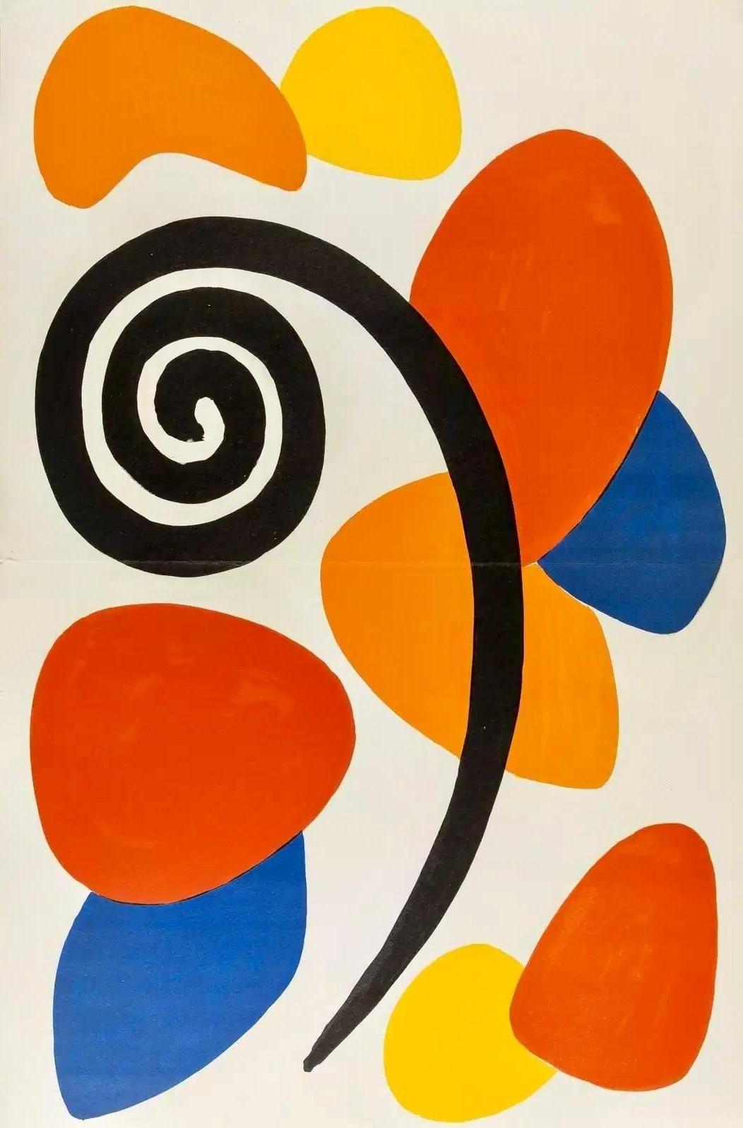 Alexander Calder lithograph derrière le miroir (1960s Calder prints)  1