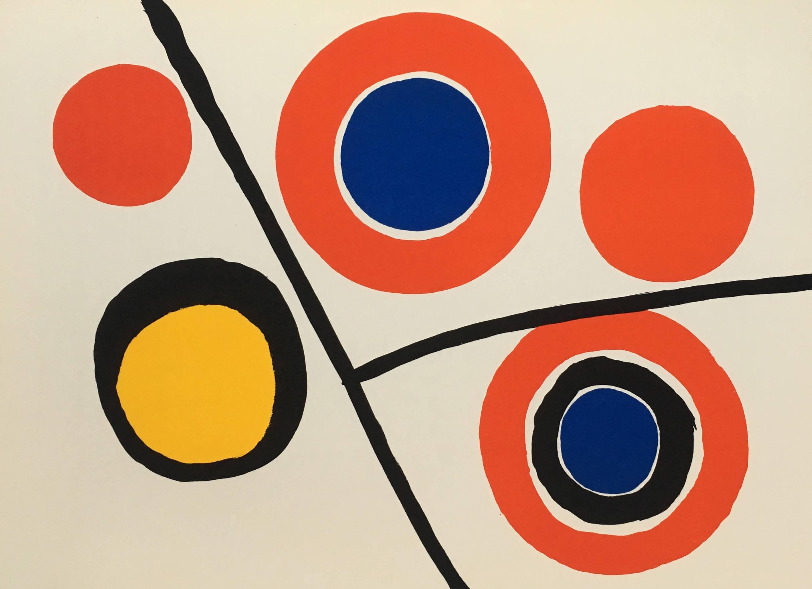 Alexander Calder lithograph Derrière le miroir (Calder prints)  1
