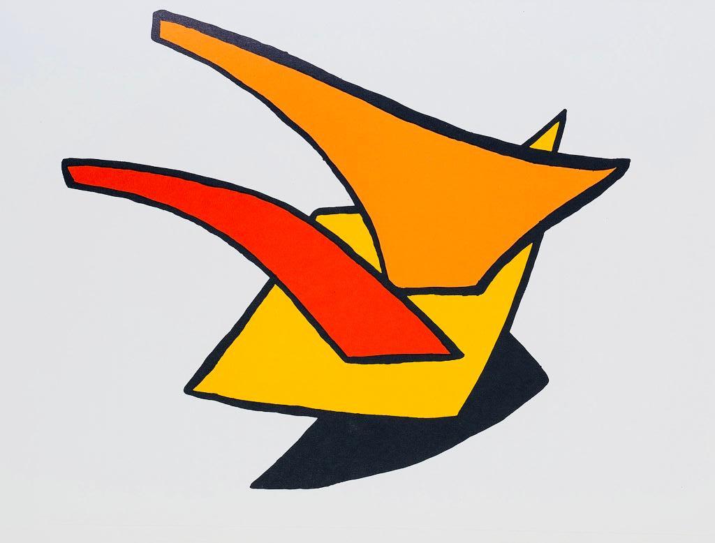 Alexander Calder derrière le miroir lithograph (Calder prints) For Sale 1