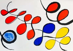 Retro Alexander Calder lithograph derriÃ¨re le miroir (Calder prints)