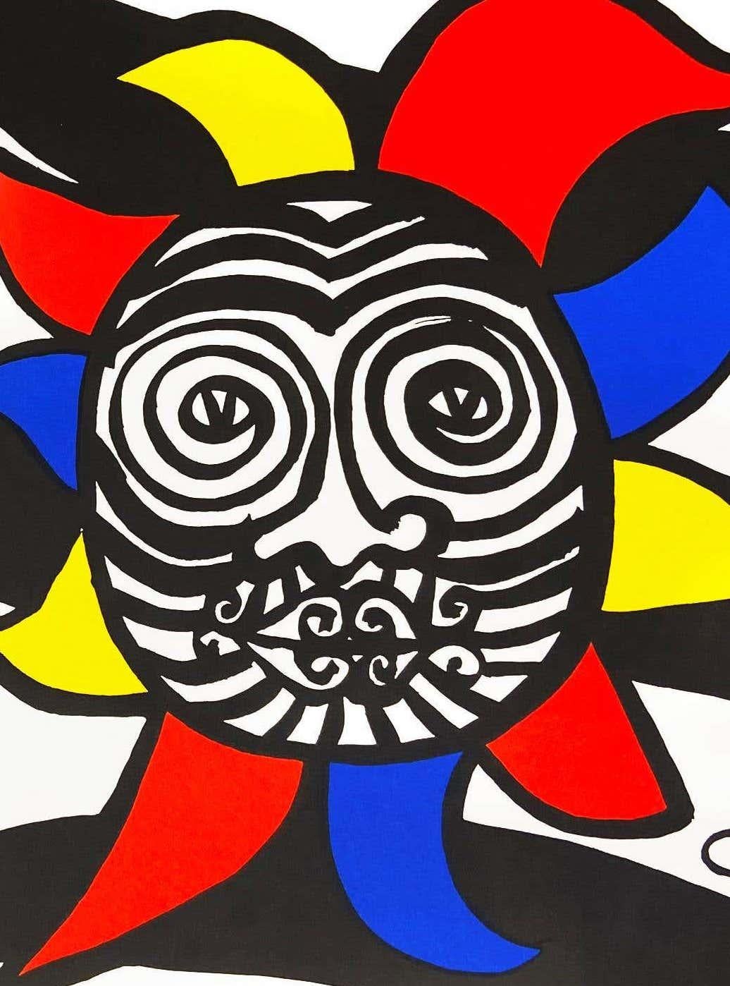 Alexander Calder Lithographic cover 1966 (Calder Derrière le miroir) For Sale 2