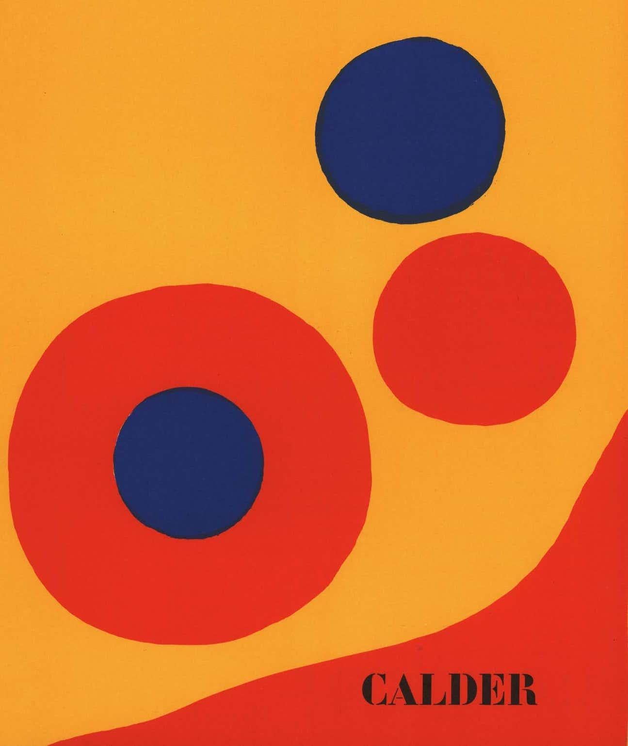 Alexander Calder Couverture lithographique Derrière le miroir 1973  1