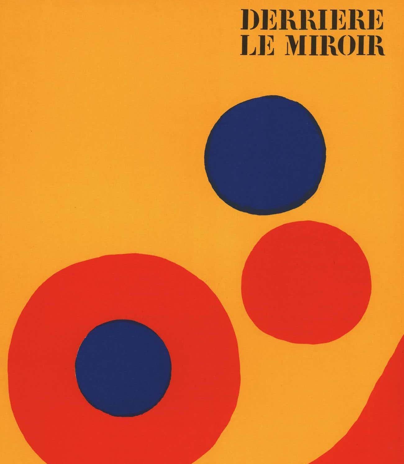 Alexander Calder Couverture lithographique Derrière le miroir 1973  2