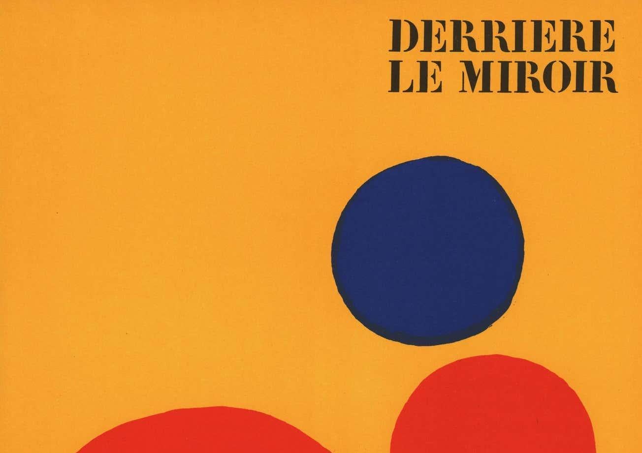 Alexander Calder Lithographic cover Derrière le miroir 1973  For Sale 1