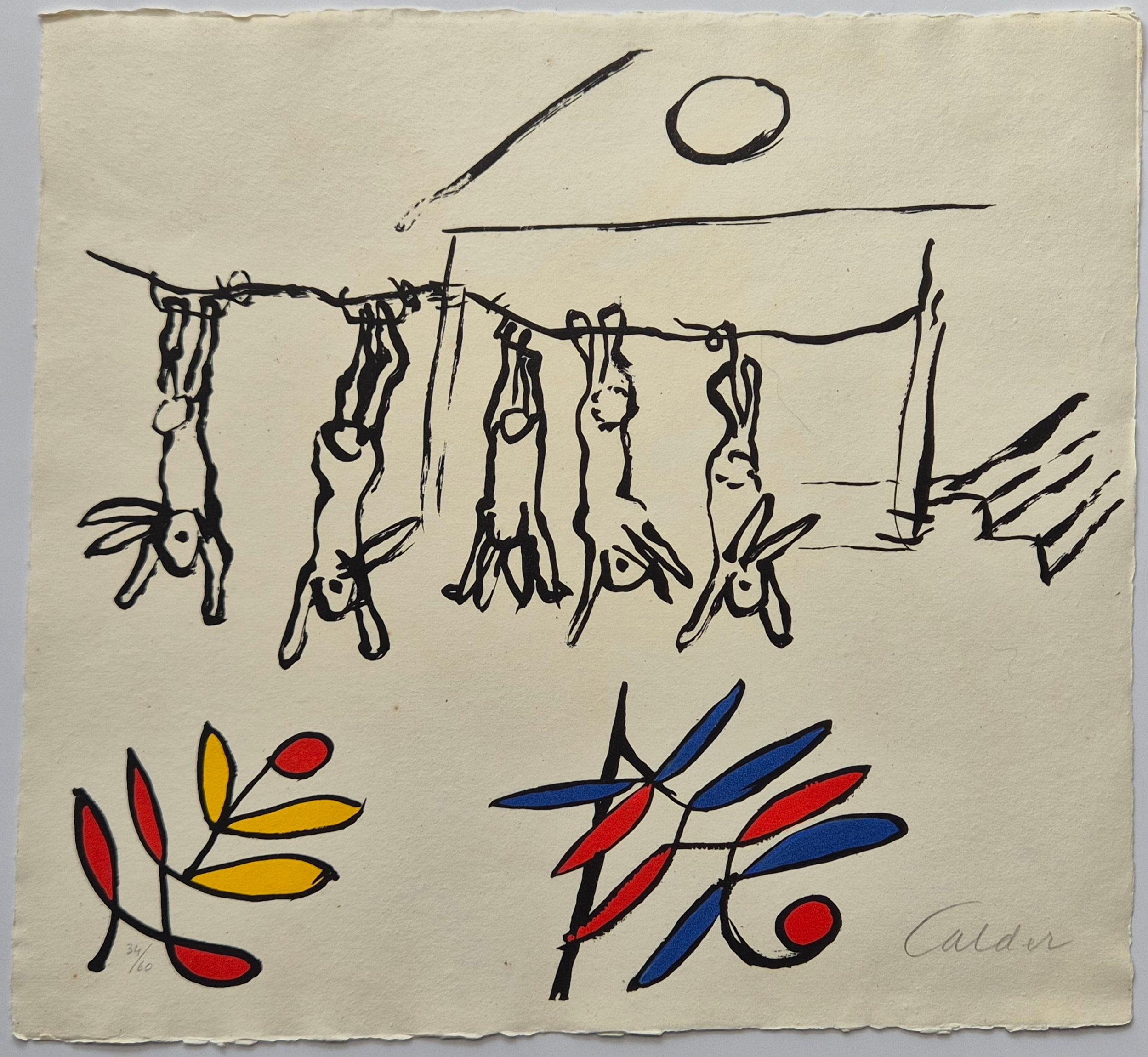  Alexander Calder
Un Plato de El Sacrilegio de Alan Kent, 1976
Aguatinta
Firmado a mano abajo a la derecha
Numerado 34/60
Tamaño de la hoja 41,5 x 45 cm
Editorial: Maeght, París
Suite: El Sacrilegio de Alan Kent
