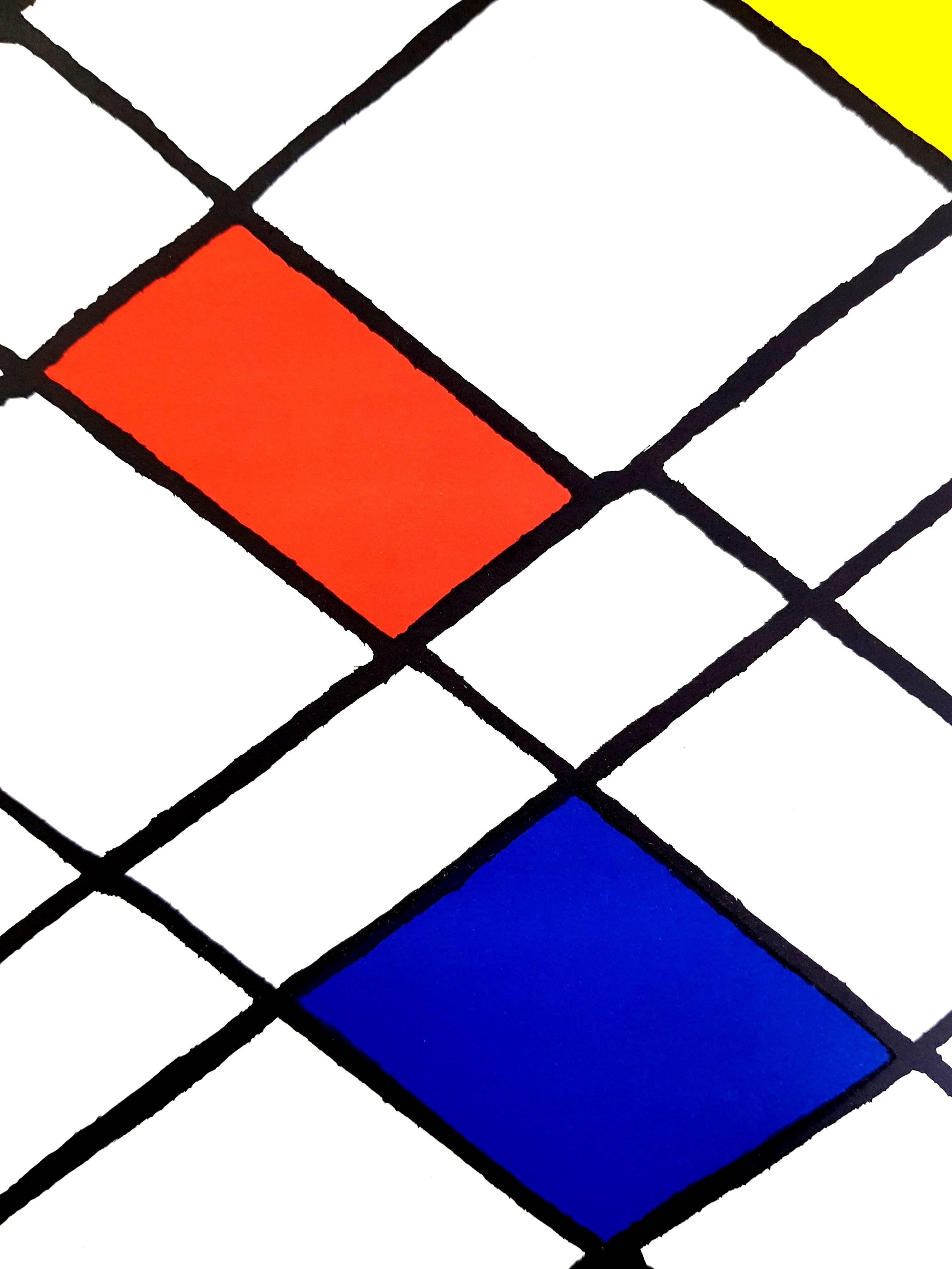 Alexander Calder - Lithographie - Hinter dem Spiegel im Angebot 1