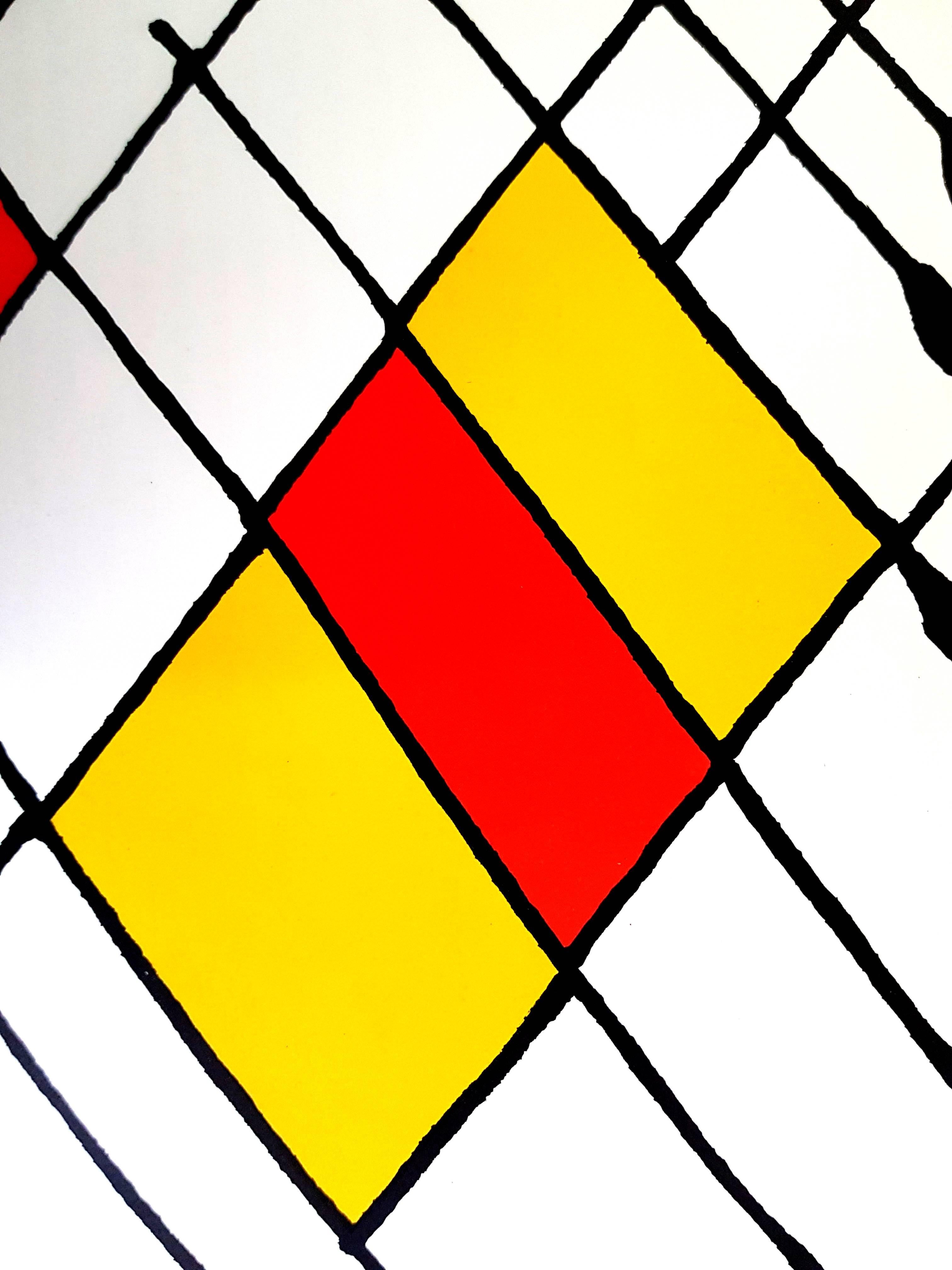 Alexander Calder - Lithographie - Hinter dem Spiegel im Angebot 2