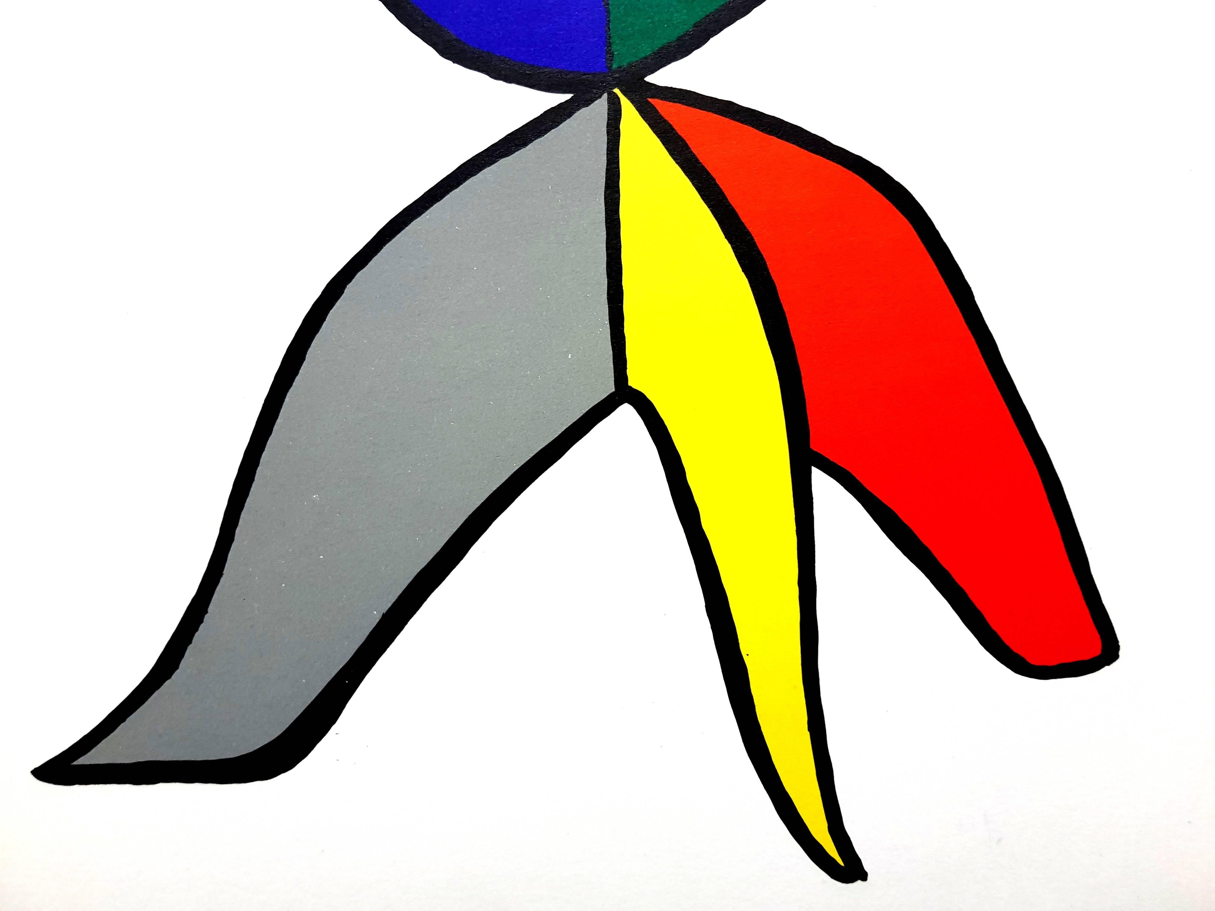 Alexander Calder - Original Lithographie - Hinter dem Spiegel im Angebot 3