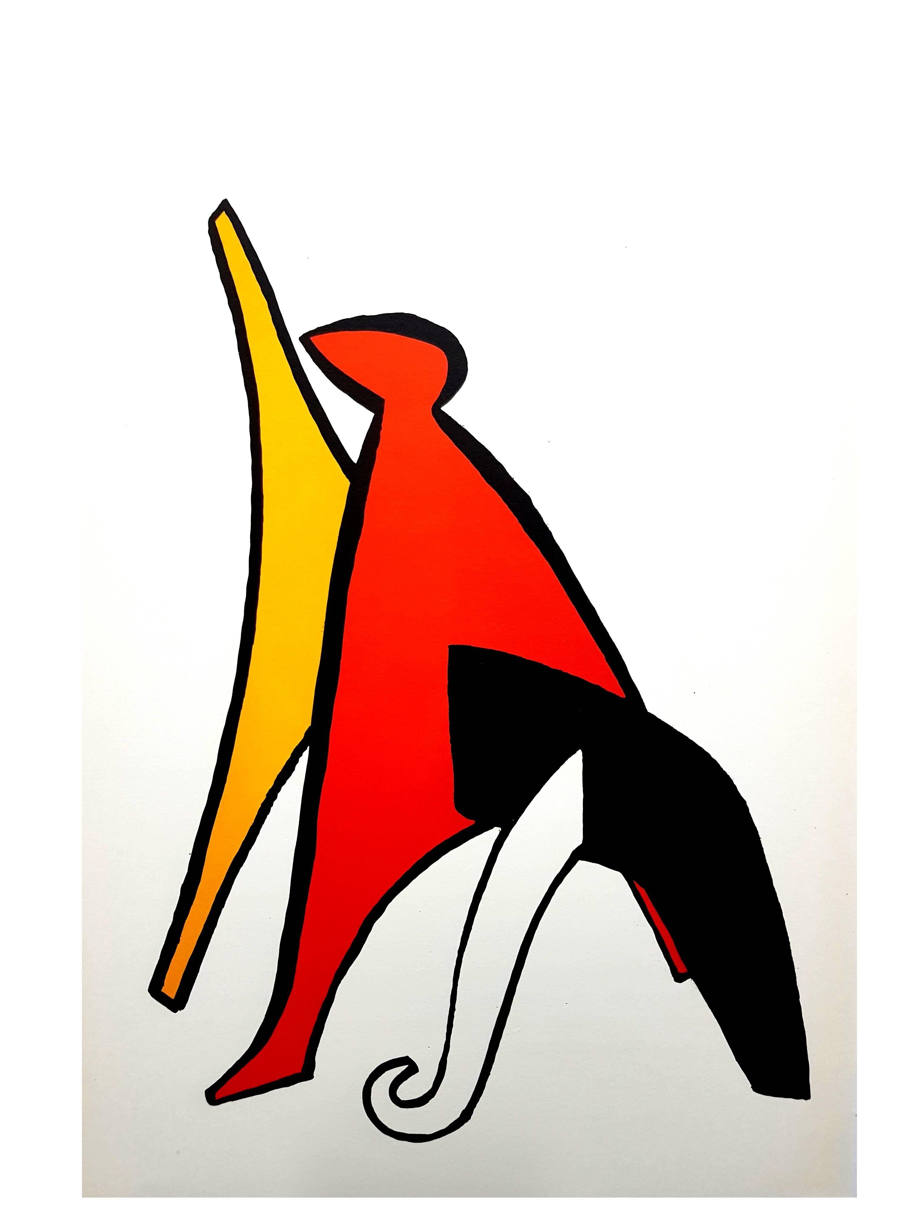 Alexander Calder - Original Lithograph - Behind the Mirror For Sale 2