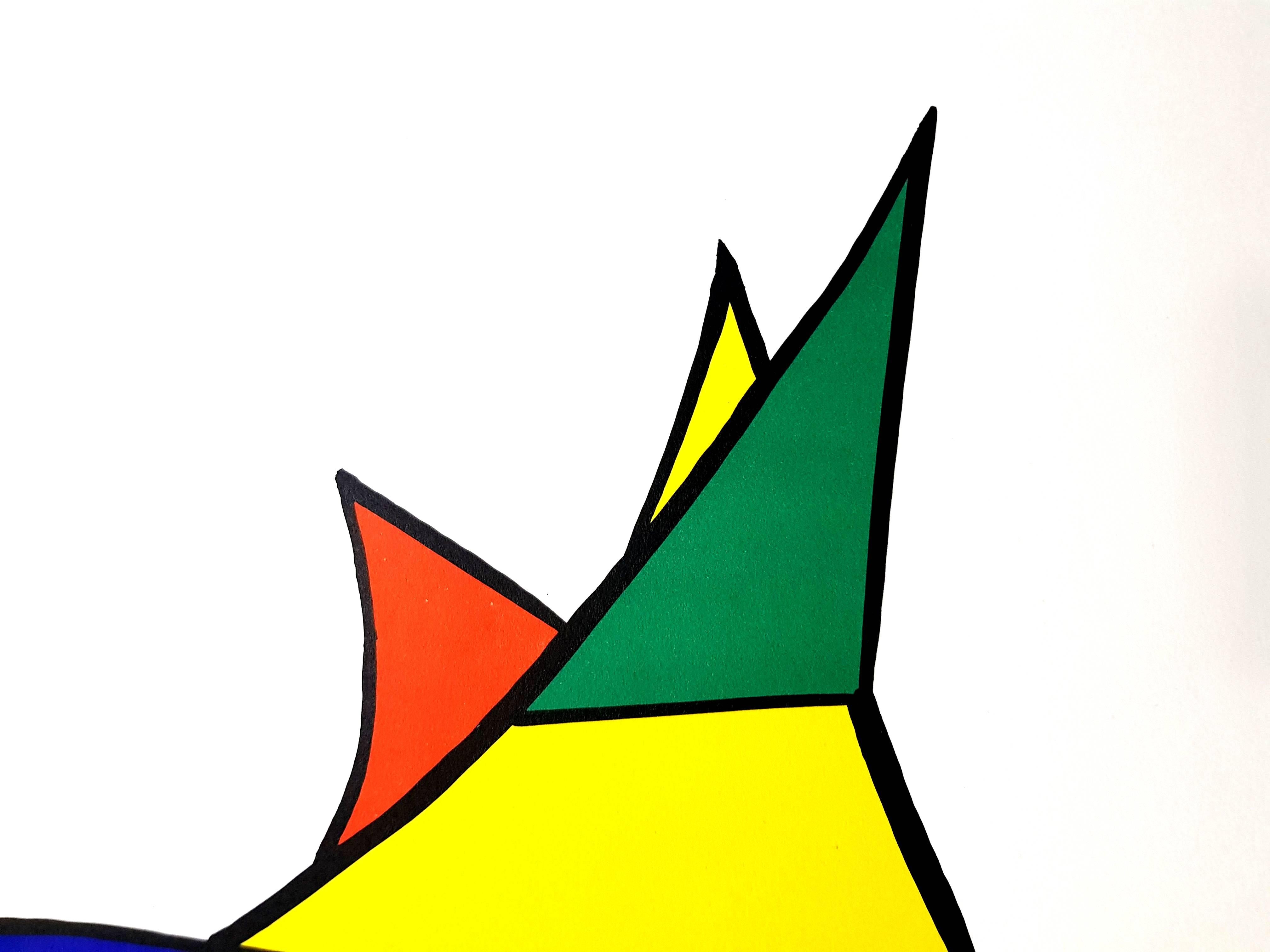 Alexander Calder - Original Lithograph - Behind the Mirror For Sale 3