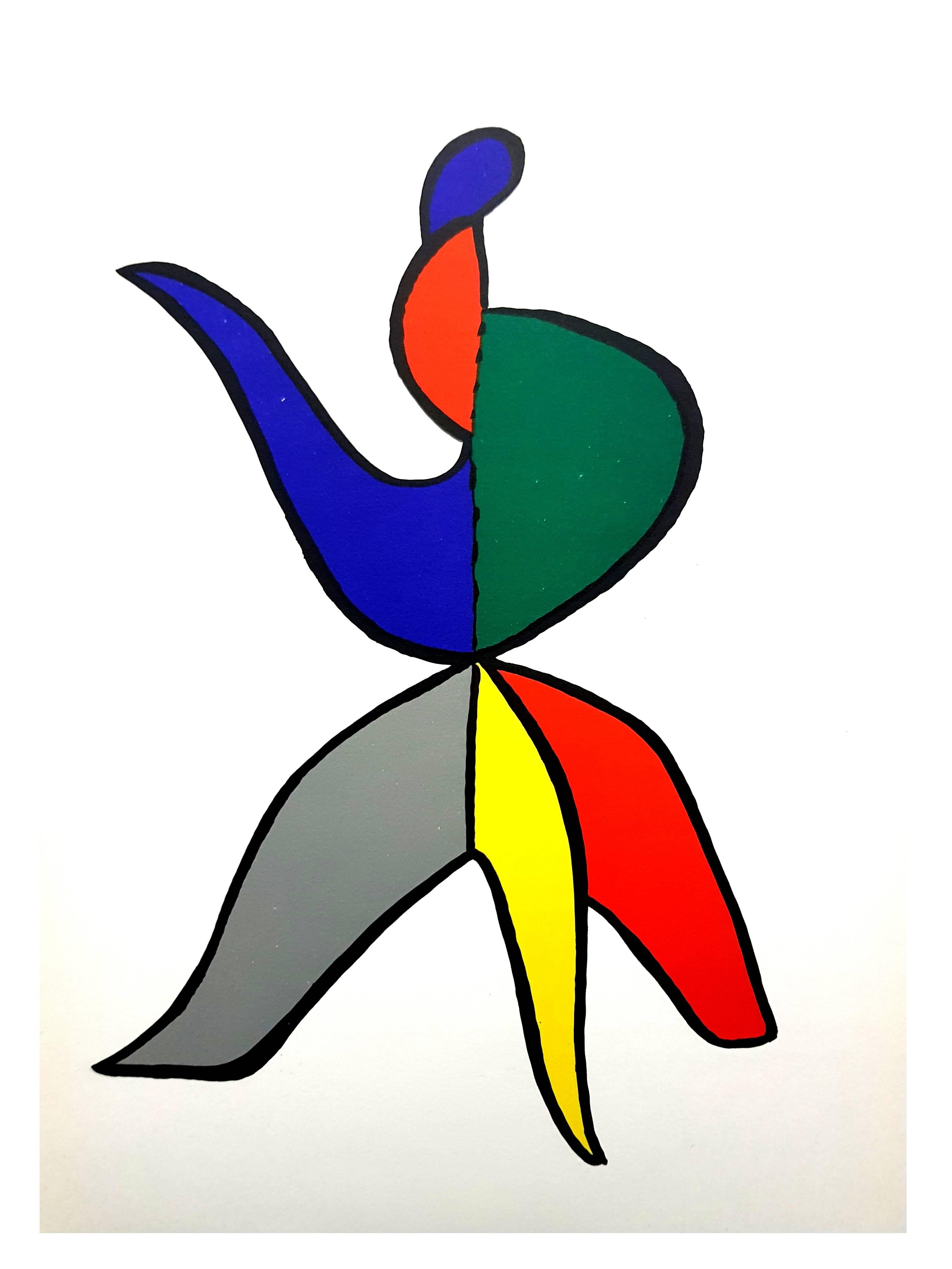 Alexander Calder - Original Lithograph - Behind the Mirror For Sale 5