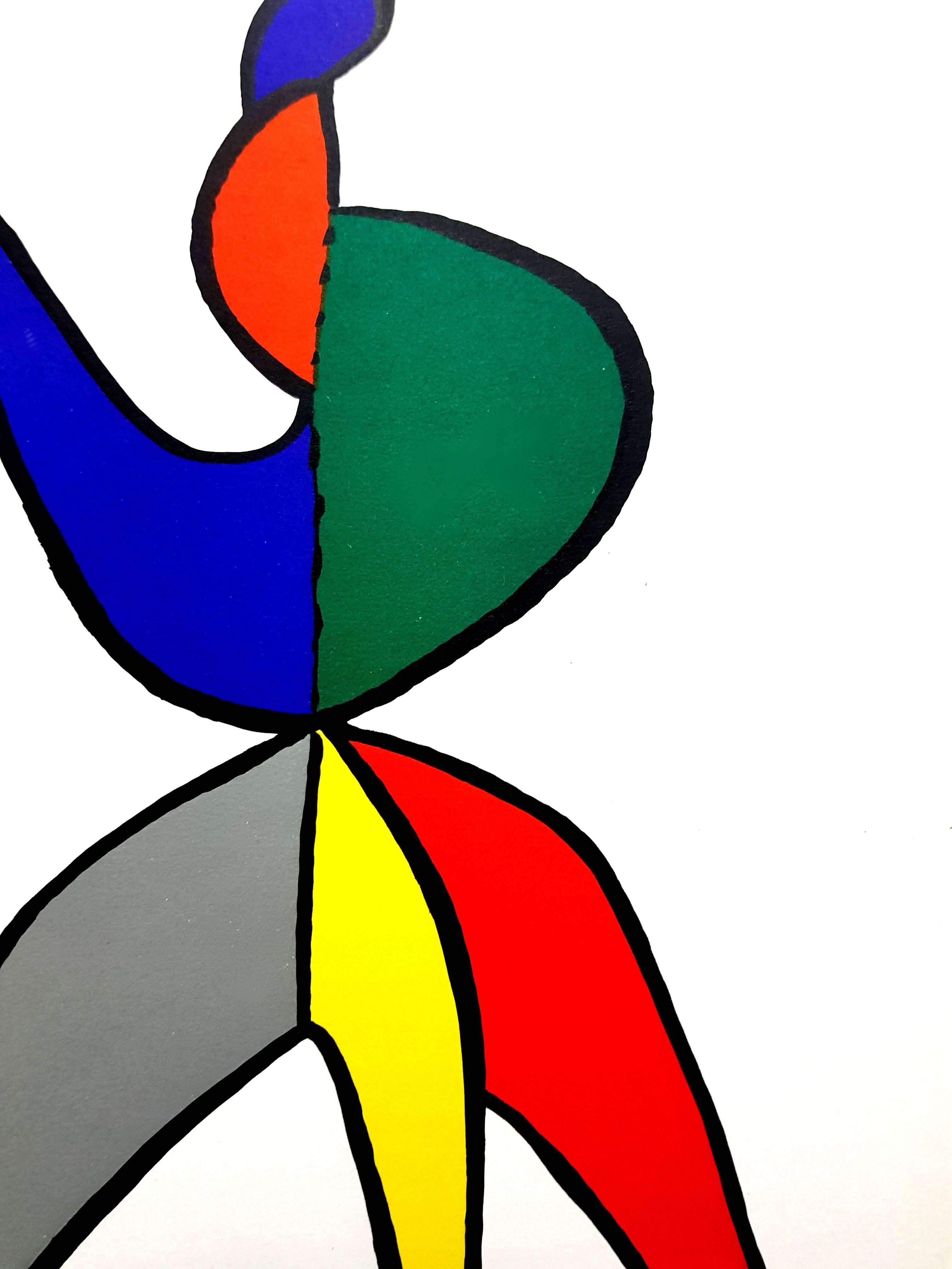 Alexander Calder - Original Lithograph - Behind the Mirror For Sale 6