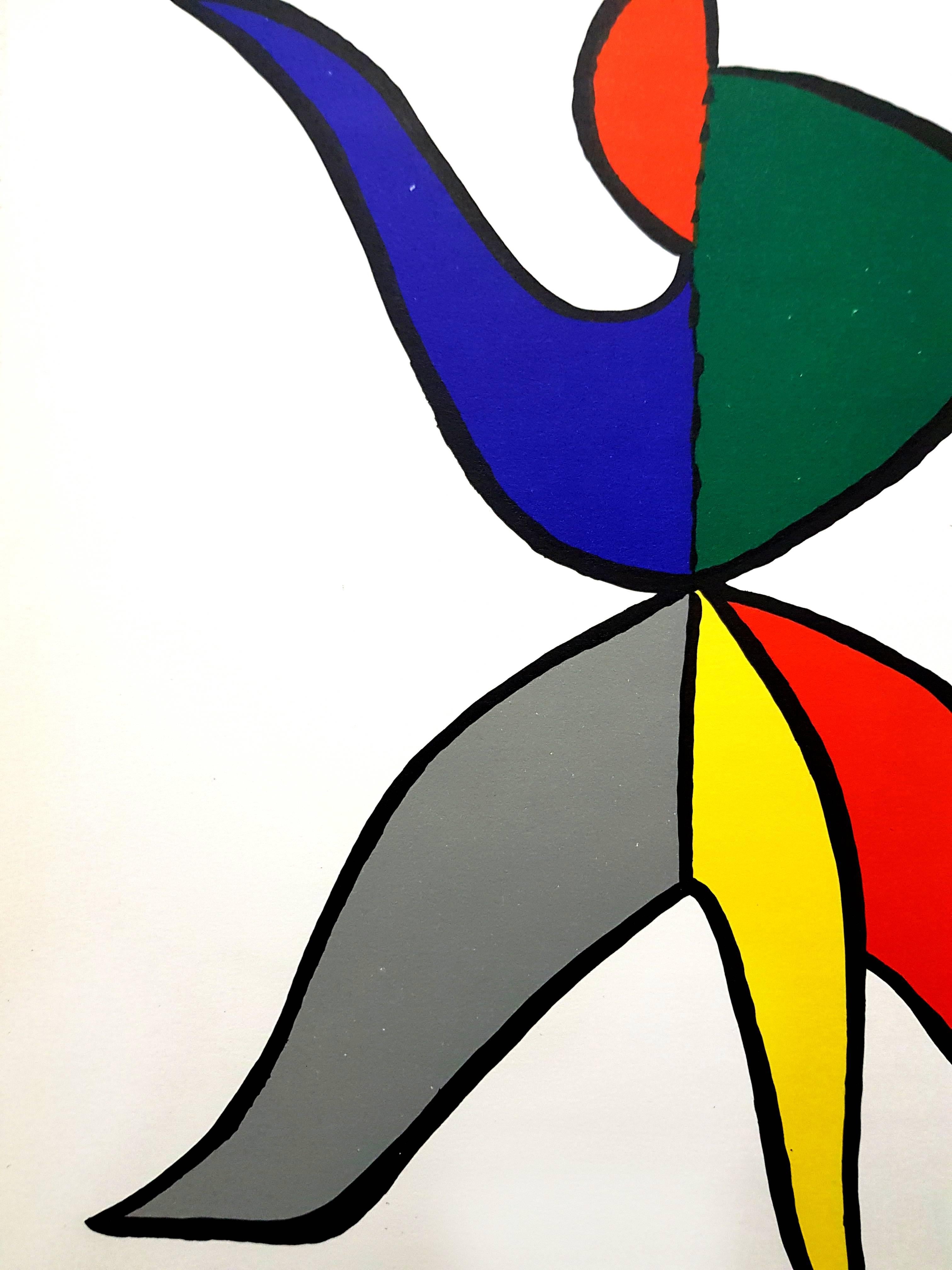 Alexander Calder - Original Lithograph - Behind the Mirror For Sale 7