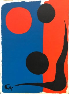 Alexander Calder – Original-Lithografie für den Katalog der Redfern Gallery, 1966