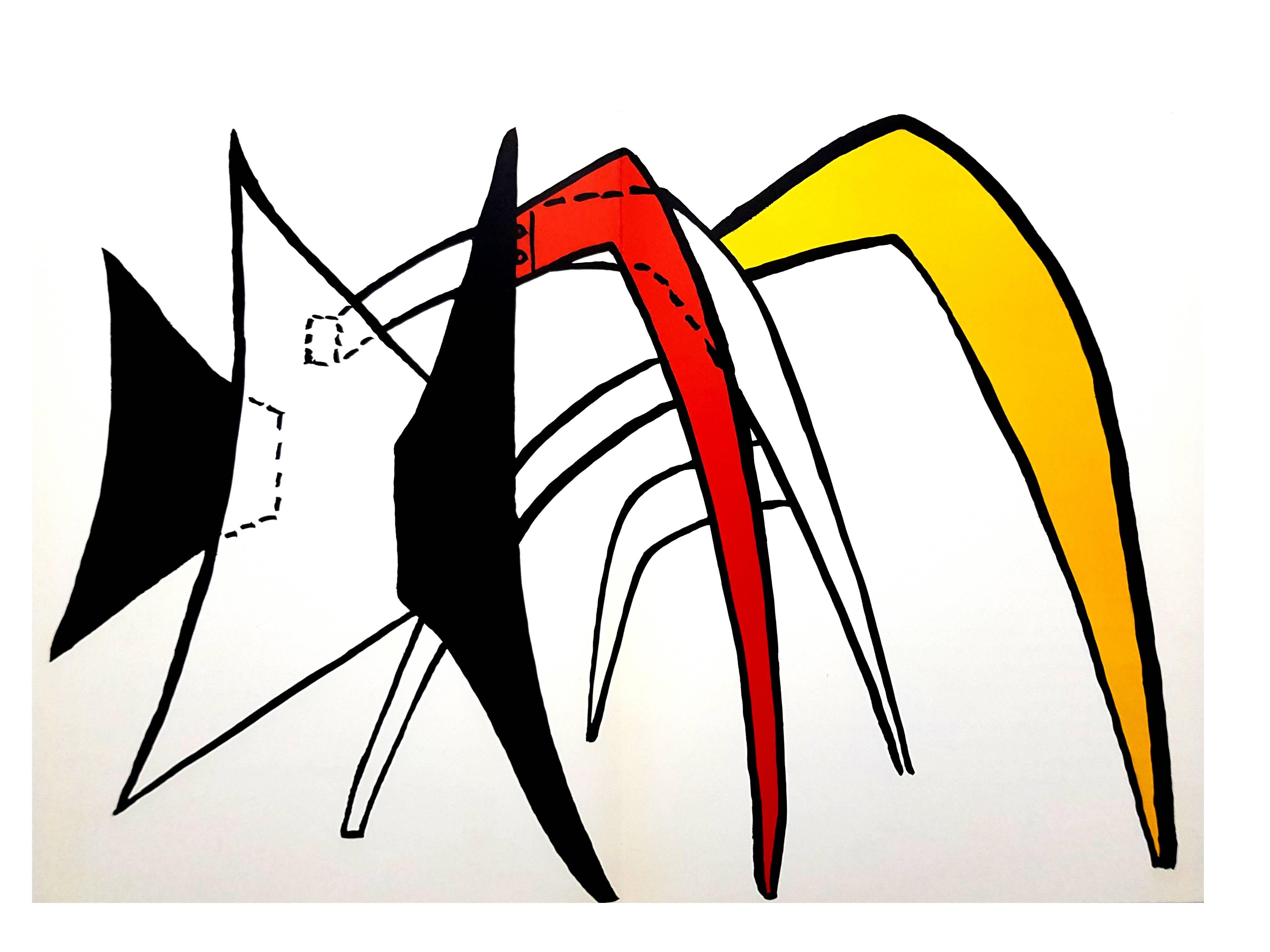 Alexander Calder - Original Lithograph -  from "Derriere le Miroir"Behind the Mirror
1976 
Framed
Dimensions: 38 x 56 cm
Source: Derrière le miroir (DLM), n°141, 1976

Alexander Calder (1898 - 1976)

The American artist Alexander Calder was born in