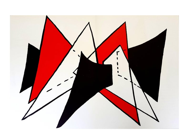 Alexander Calder - Original Lithograph -  from "Derriere le Miroir"Behind the Mirror
1976 
Condition: Good Condition
Dimensions: 38 x 56 cm
Source: Derrière le miroir (DLM), n°141, 1976
Text on verso, no show-through