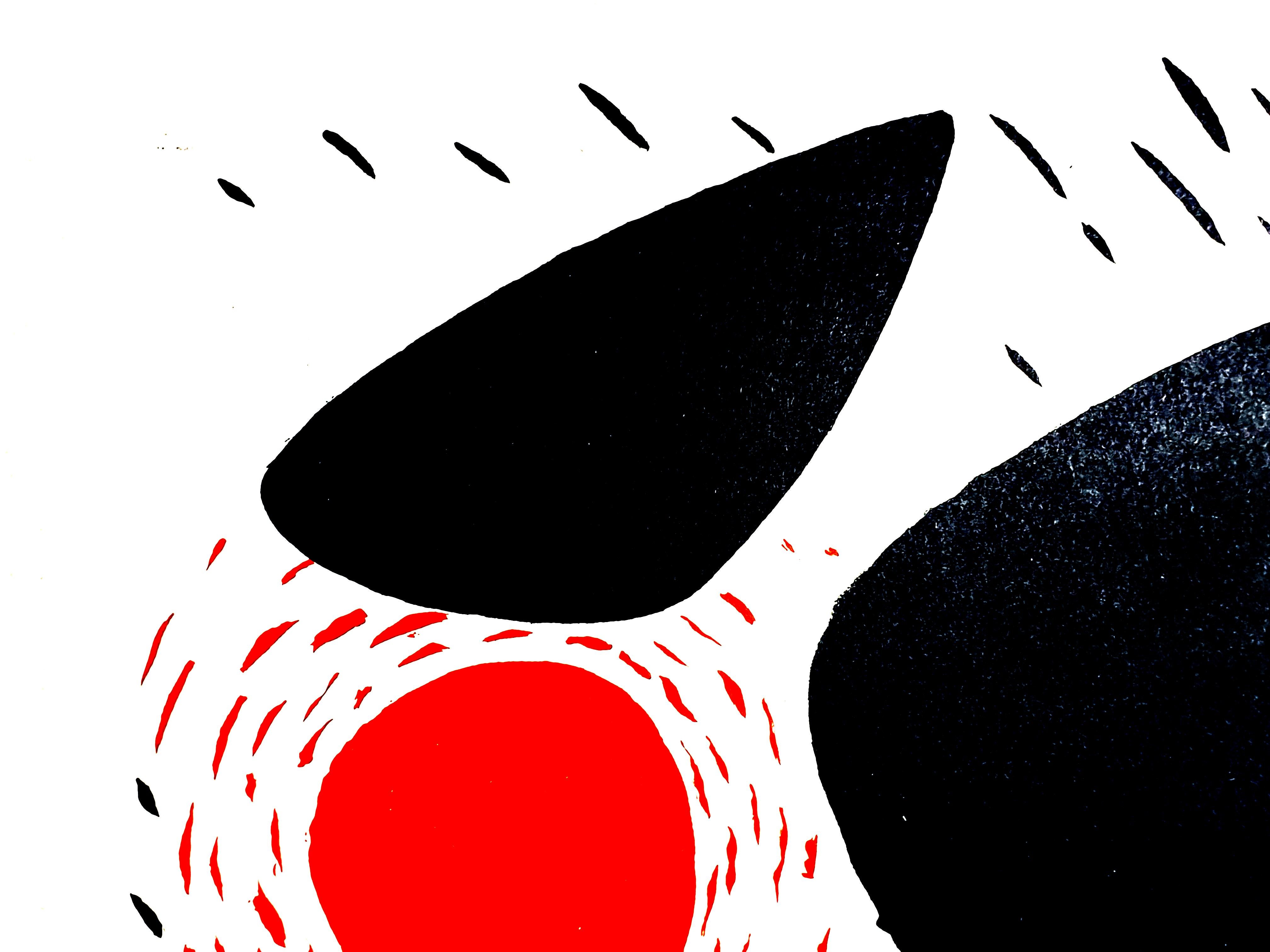 Alexander Calder - Rocks and Sun - Original Lithograph For Sale 3