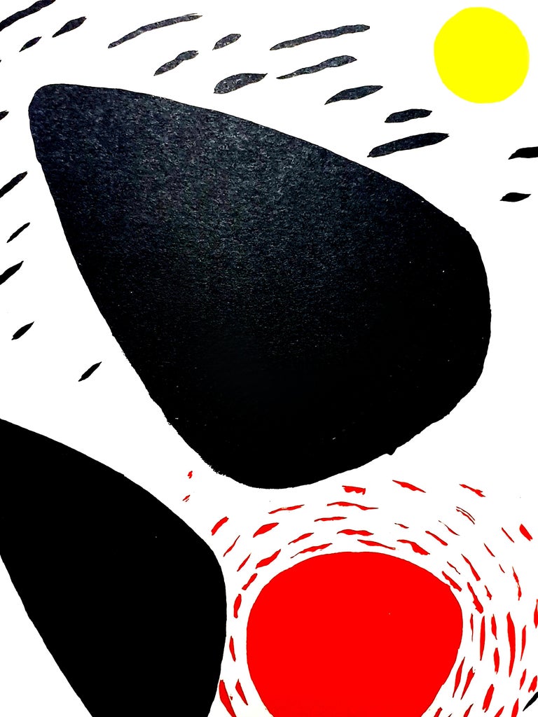 Alexander Calder - Rocks and Sun - Original Lithograph For Sale 5