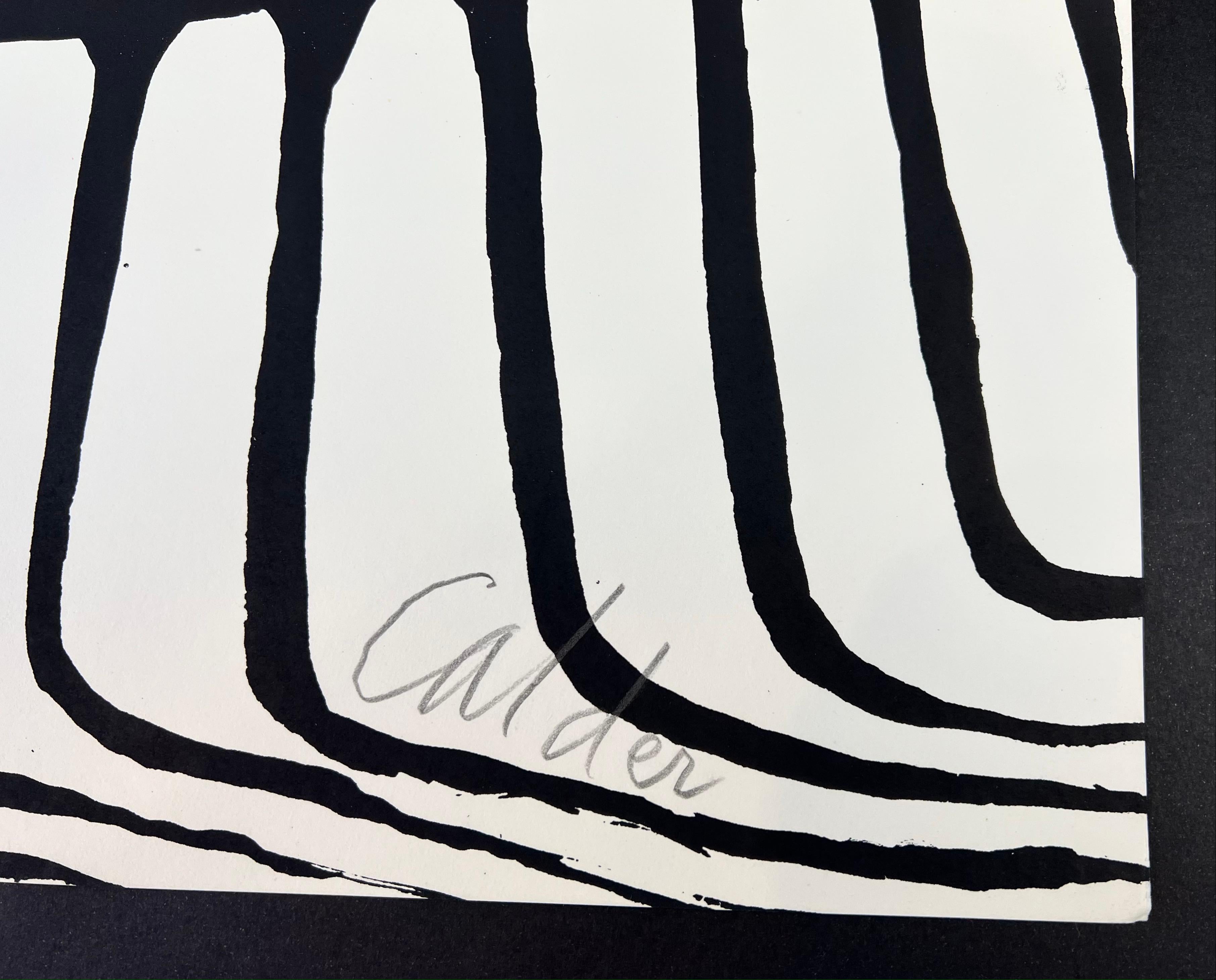 Alexander Calder - Spirale Millepiedi - Hand-Signed Lithography, 1972 For Sale 2