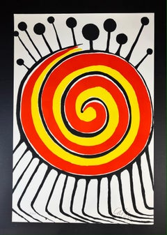 Alexander Calder - Spirale Millepiedi - Hand-Signed Lithography, 1972