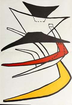 Alexander Calder Stabiles lithograph 1963 (Calder derrière le miroir)