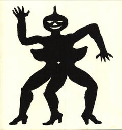 Alexander Calder 'Three Legged Figure' 1975- Lithograph