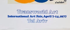 Alexander Calder - Transworld Art International Art Fair, Tel Aviv, 1977 poster