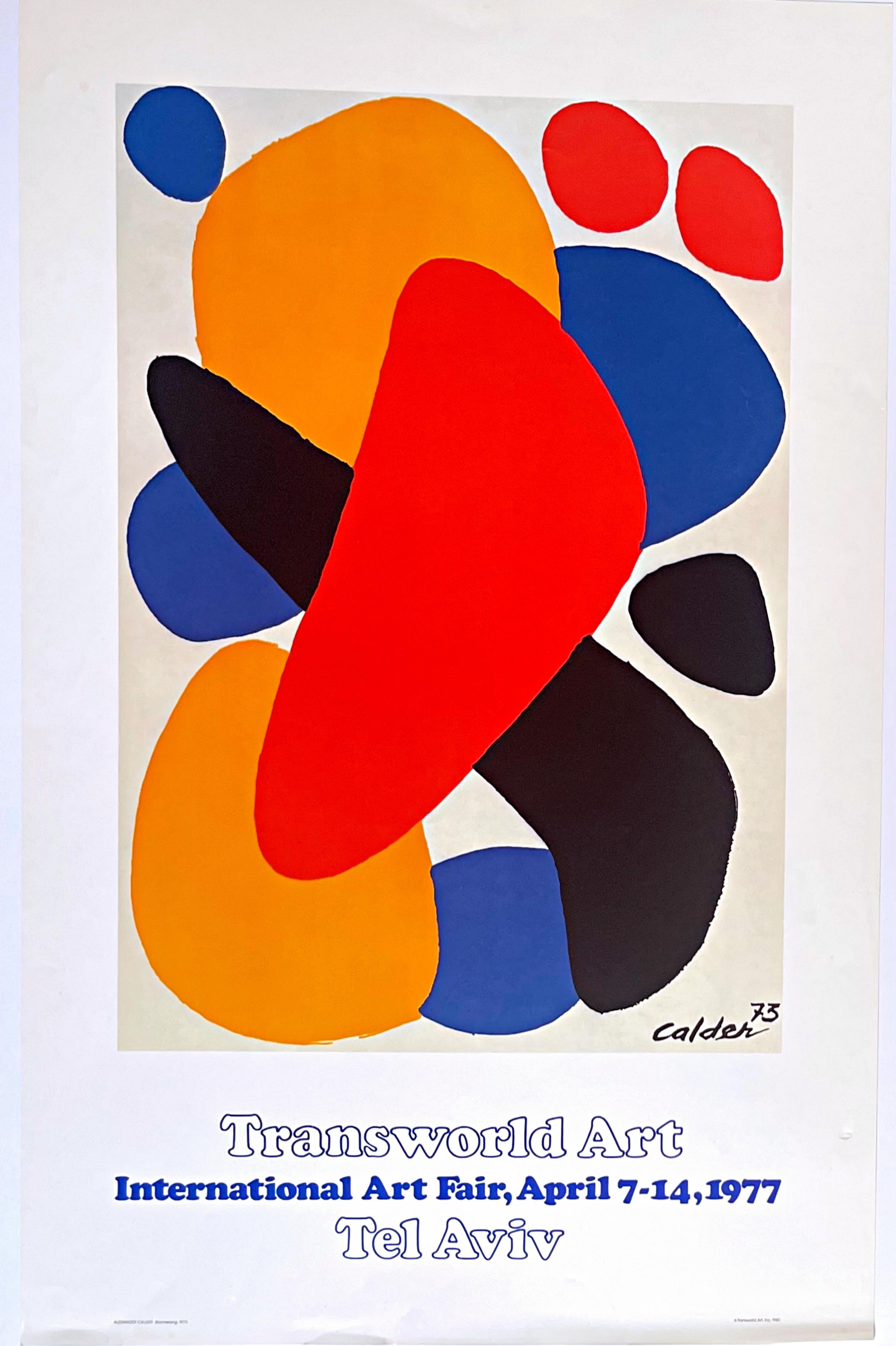 Offset lithograph poster published by the Transworld Art Fair in Tel Aviv
The work depicted in the image is Calder
s "Boomerang", 1973
Plate (printed) signature
Unframed
ALEXANDER CALDER BIOGRAPHY
b. 1898, Lawnton, Pennsylvania; d. 1976, New