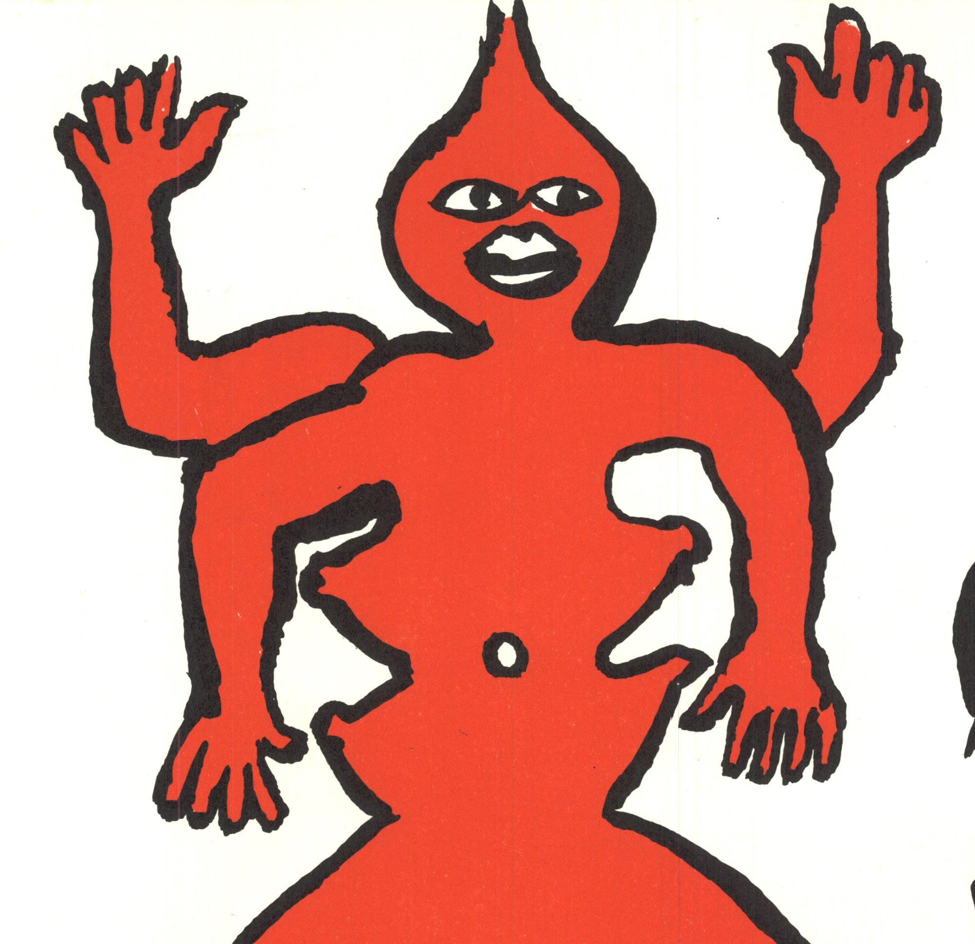Alexander Calder 'Three Legged Figures' 1975- Lithograph 1