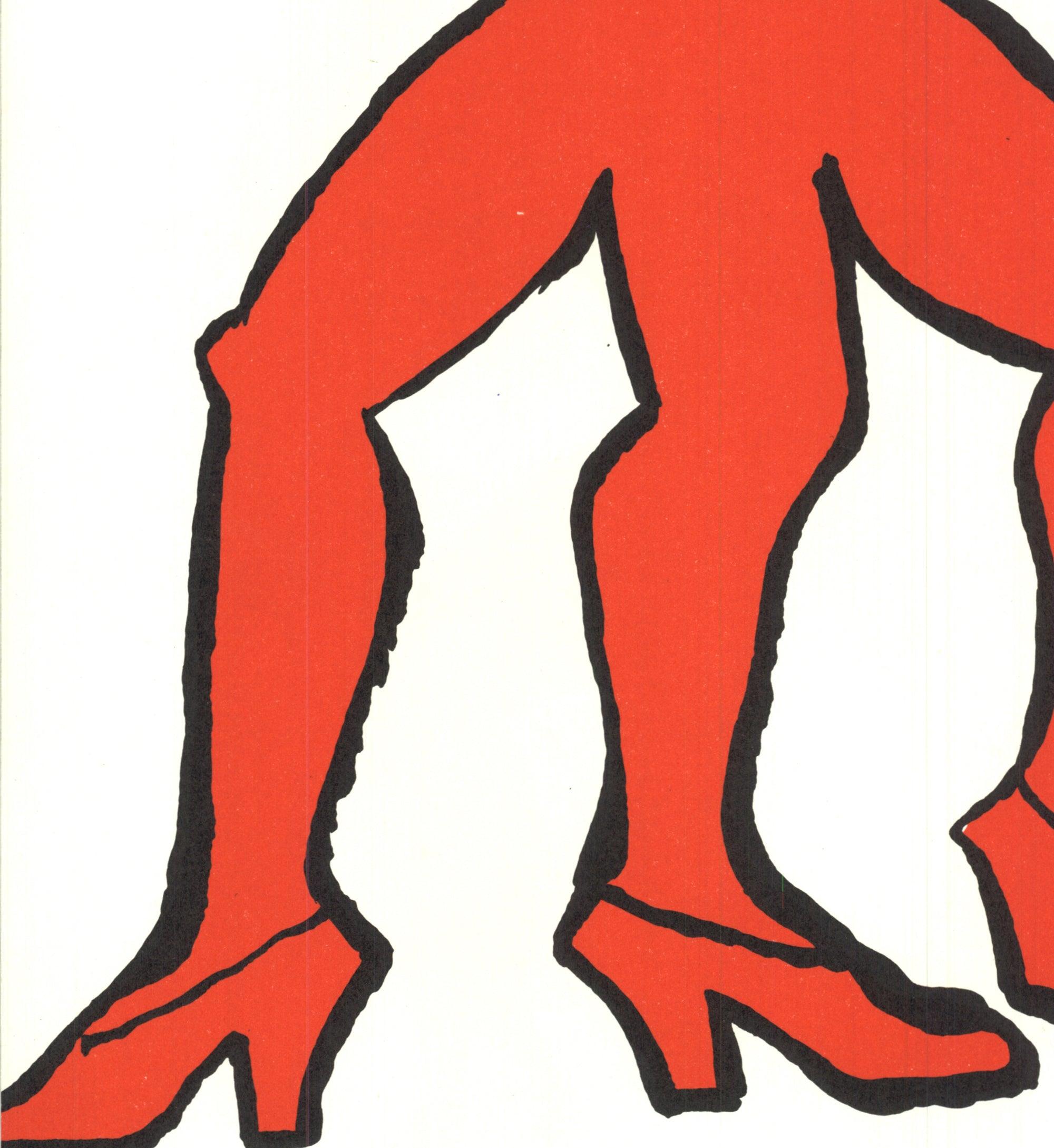 Alexander Calder 'Three Legged Figures' 1975- Lithograph 3