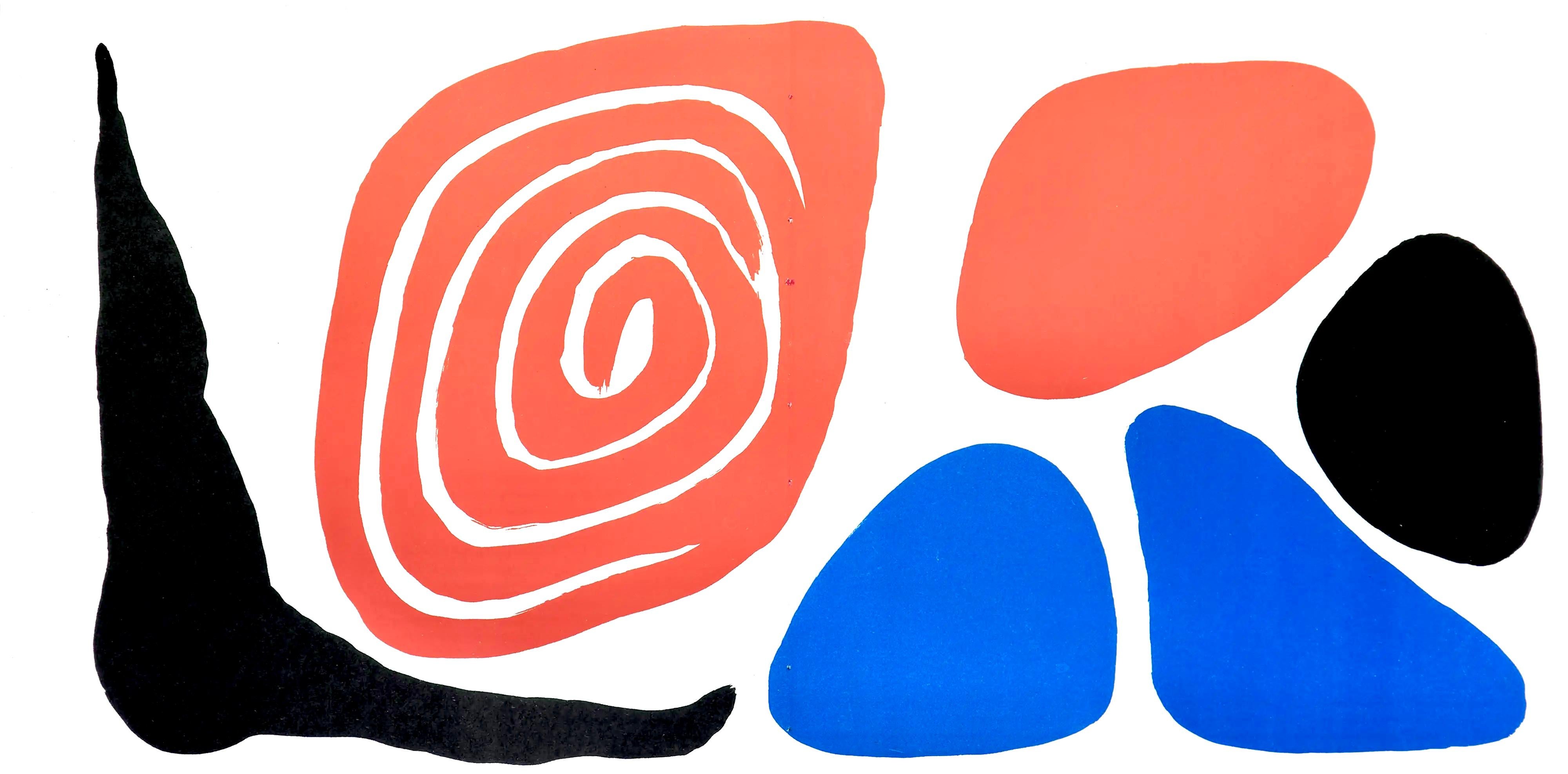 This exquisite lithograph by Alexander Calder (1898–1976), titled Sans titre (Untitled), originates from the 1972 album Calder autobiographie. Published by Maeght Editeur, Paris, and printed by Arte, Adrien Maeght, Paris, 1972, the work reflects