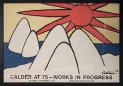 Alexander Calder-Works in Progress-31.75" x 45.5"- Framed Lithograph-1973