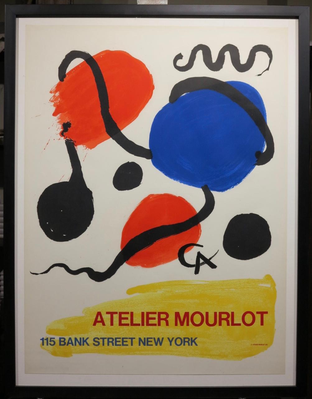Alexander Calder Abstract Print - Atelier Mourlot 1967 lithograph poster