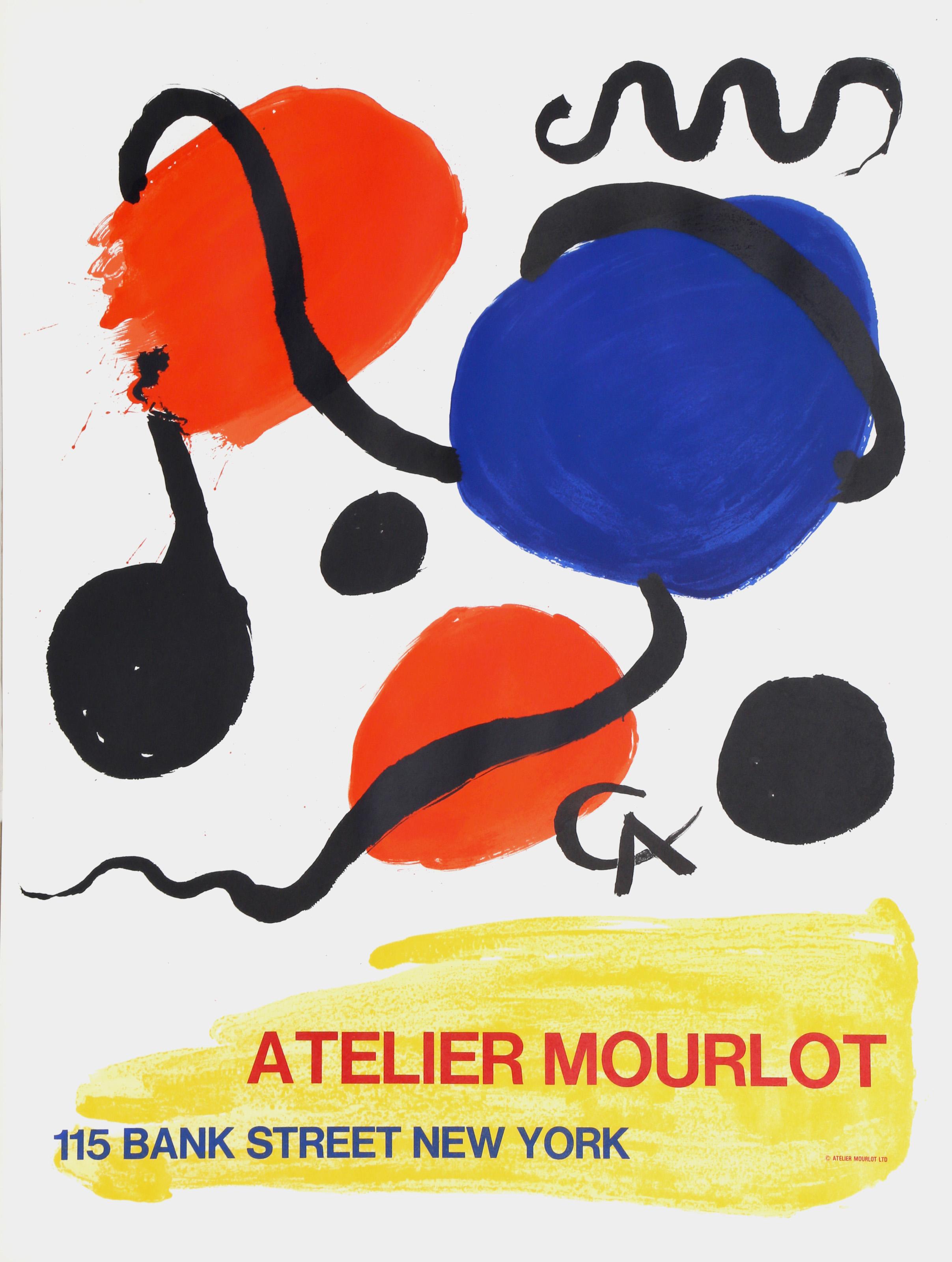 Alexander Calder, American (1898 - 1976) -  Atelier Mourlot, New York. Year: 1967, Medium: Lithograph Poster, Edition: 1000, Size: 28  x 21 in. (71.12  x 53.34 cm), Printer: Atelier Mourlot, Publisher: Mourlot, Description: When The Mourlot Studio