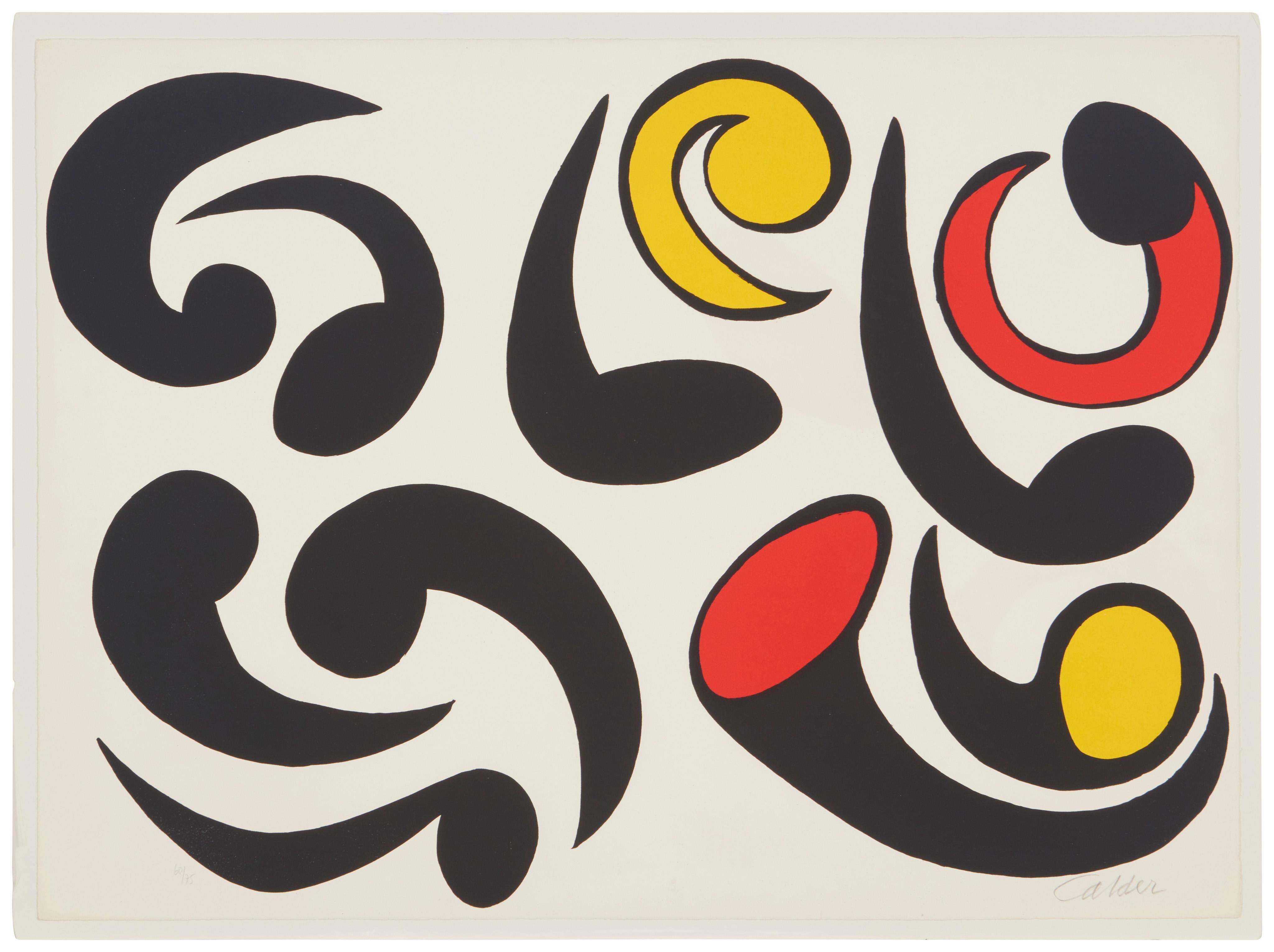 Alexander Calder Abstract Print - Autres Têtards (Tadpoles)